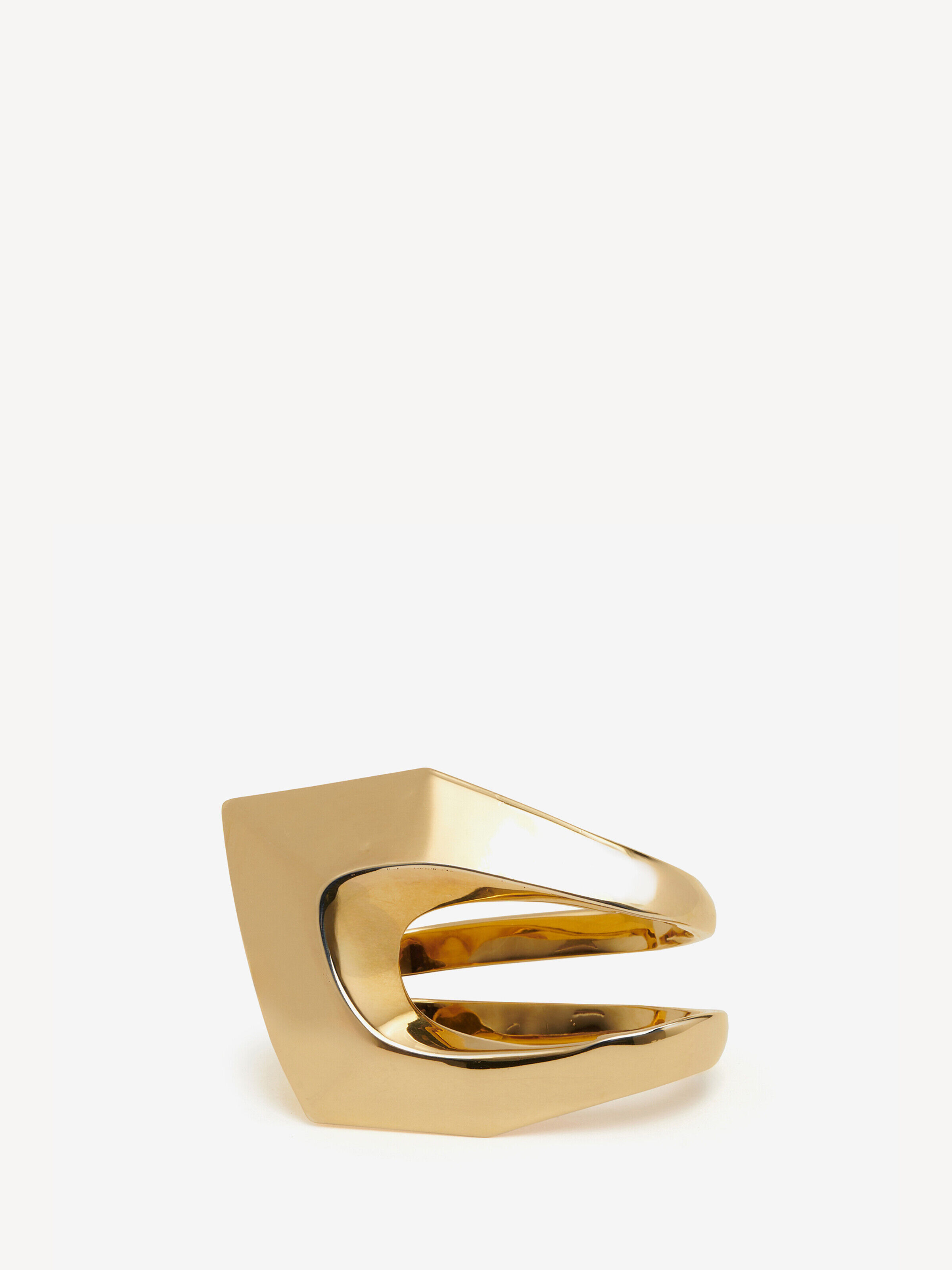 Alexander McQueen - Bague double Modernist - Femme - Or - L (Laiton)
