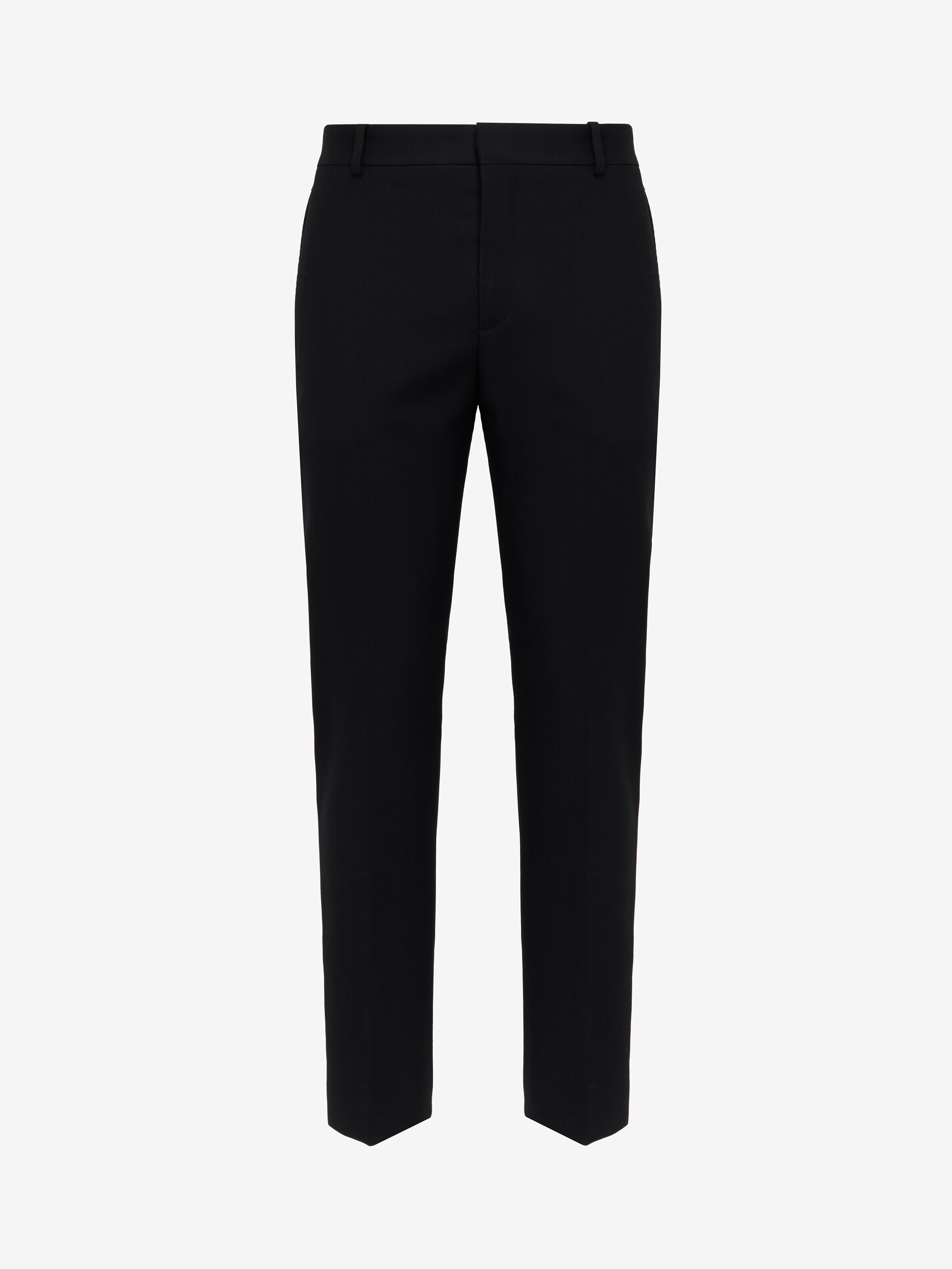Alexander McQueen Men's Black Tailored Cigarette Trousers - 50 (Wool)