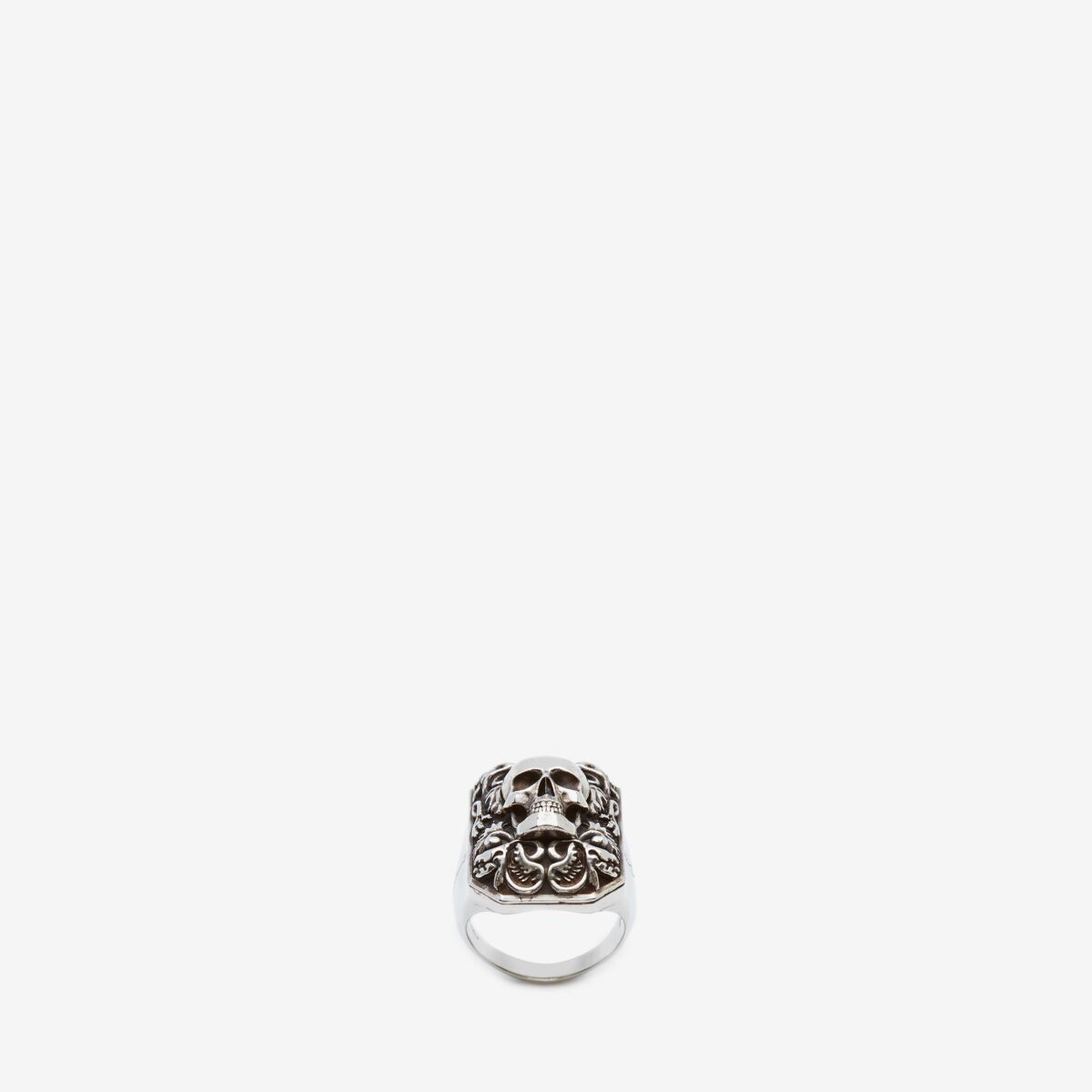 ALEXANDER MCQUEEN Engraved Skull Ring