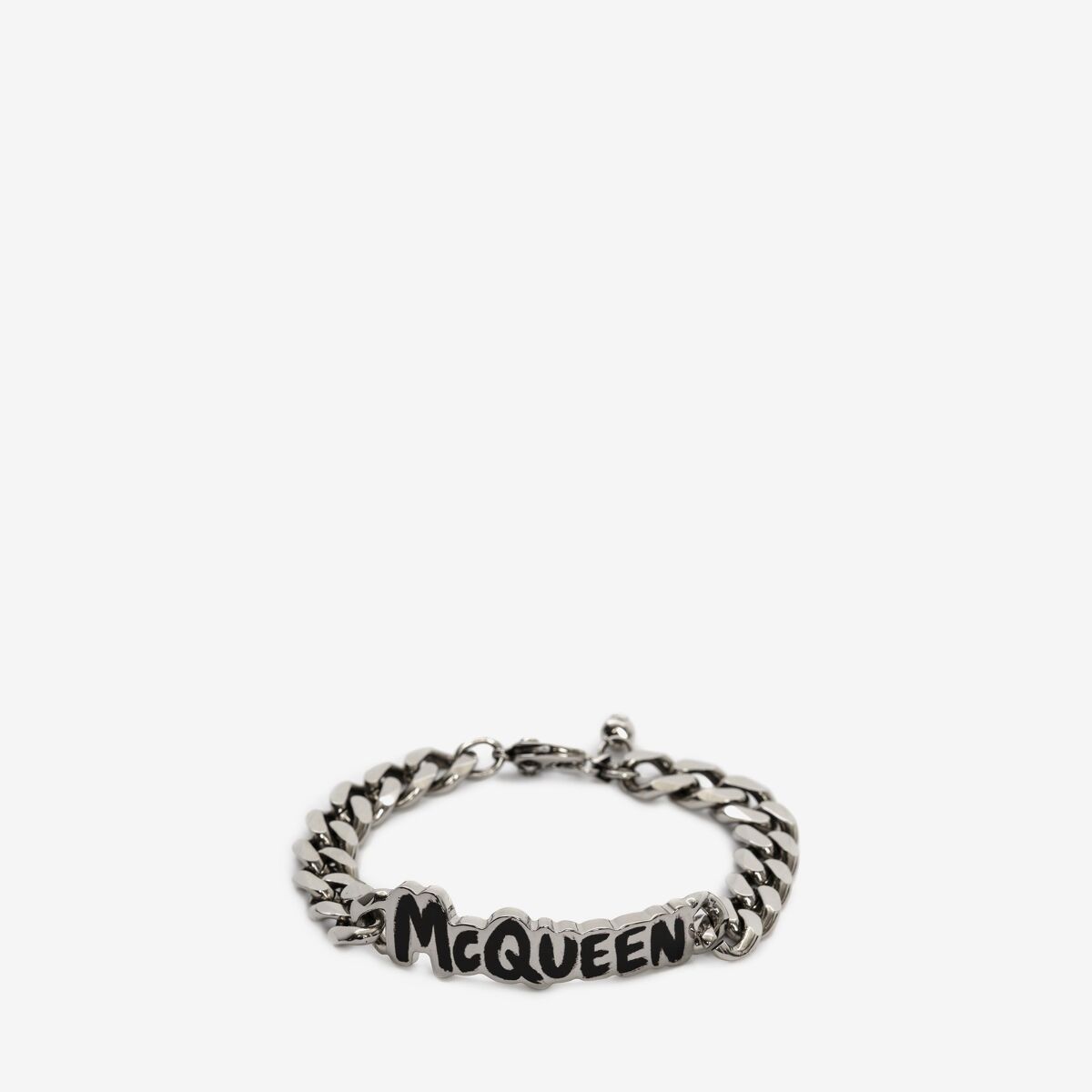 ALEXANDER MCQUEEN McQueen Graffiti Cut-Out Chain Bracelet