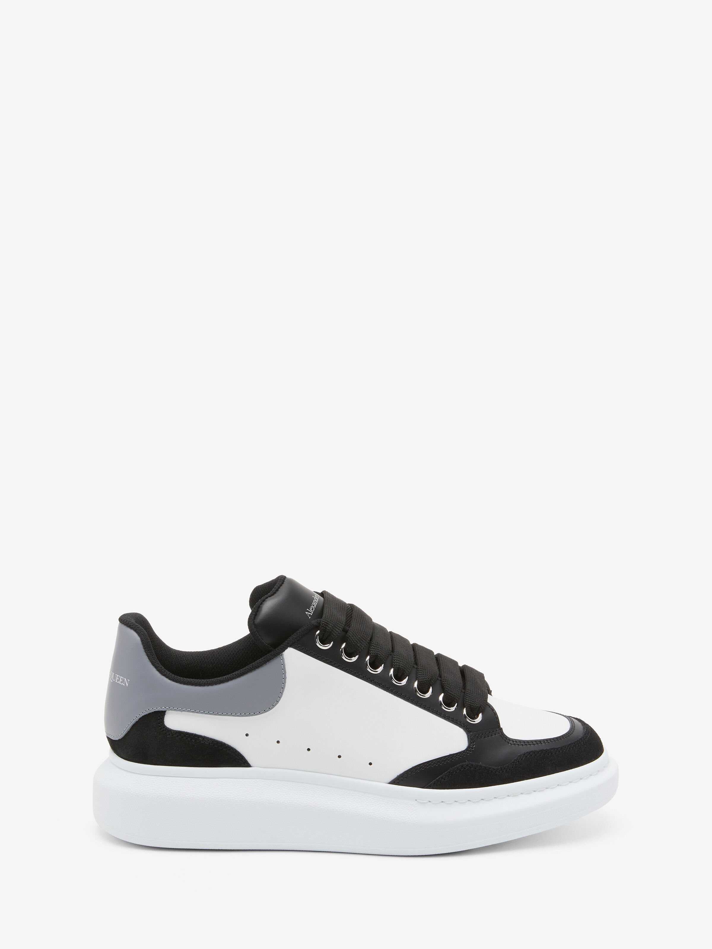Alexander McQueen Men's White Oversized Sneaker - 42 (Calf Leather)