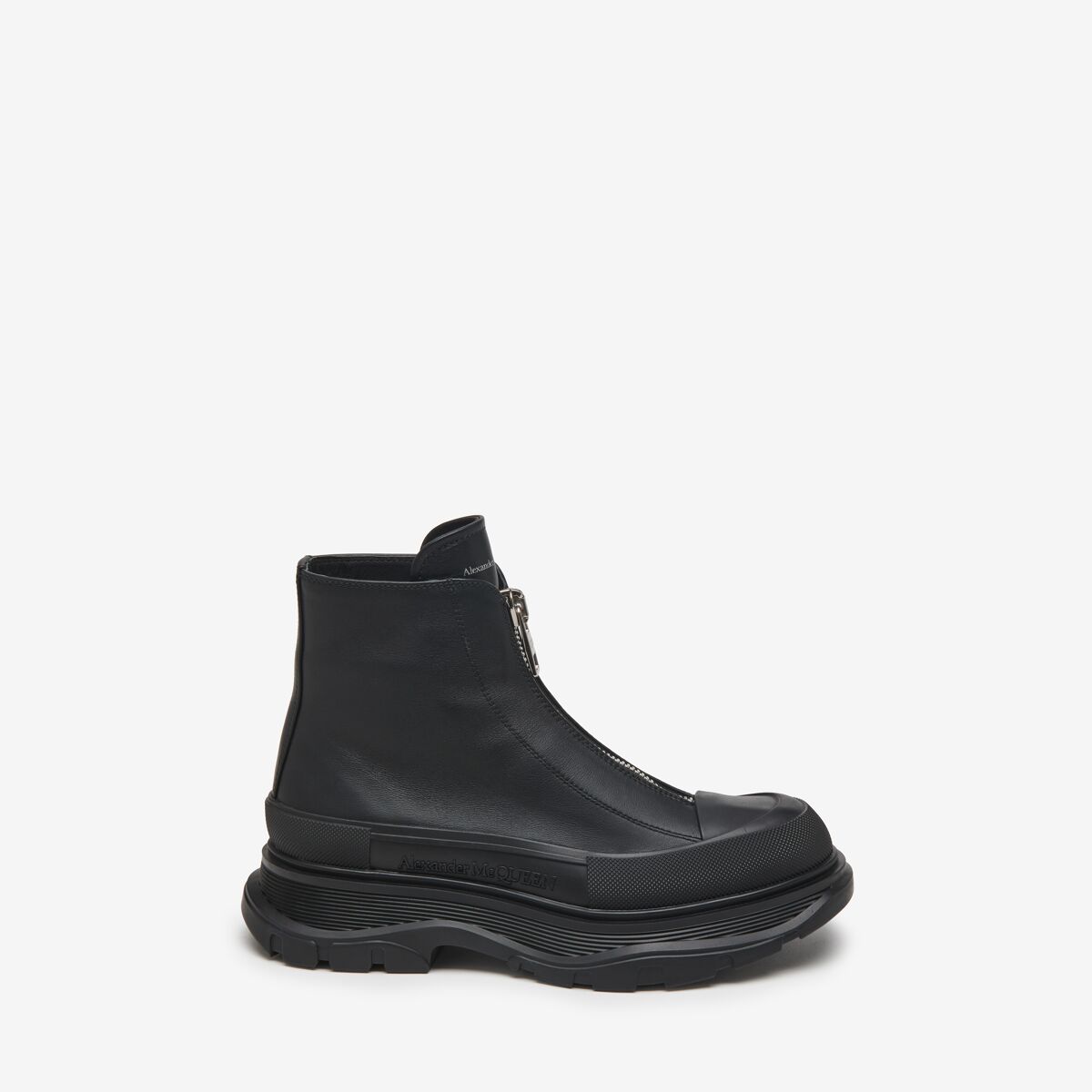Alexander Mcqueen Alexander Mc Queen Tread Slick Ankle Boots In Black