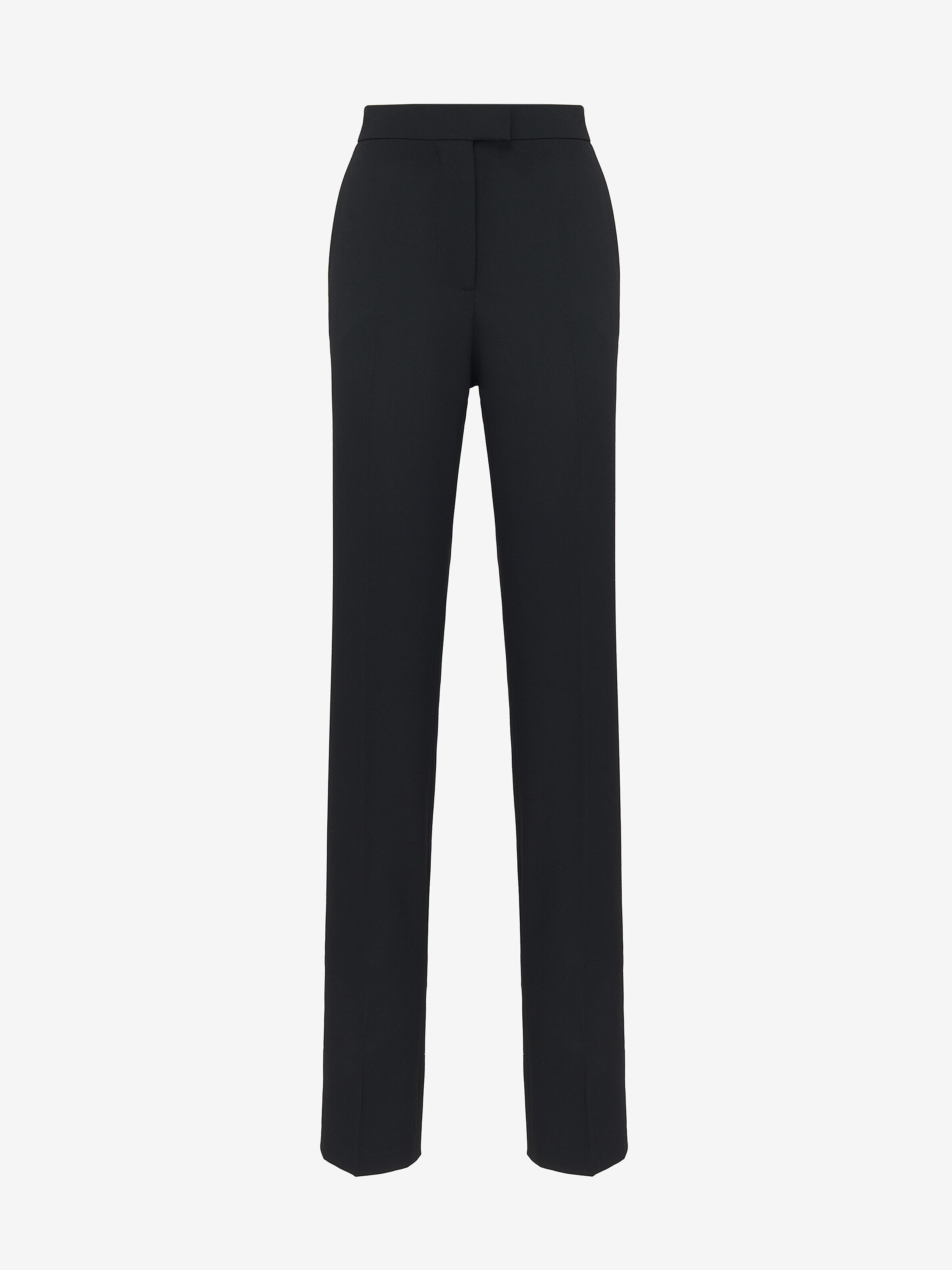 Alexander McQueen Women's Black High-waisted Cigarette Trousers - 14 (Wool)