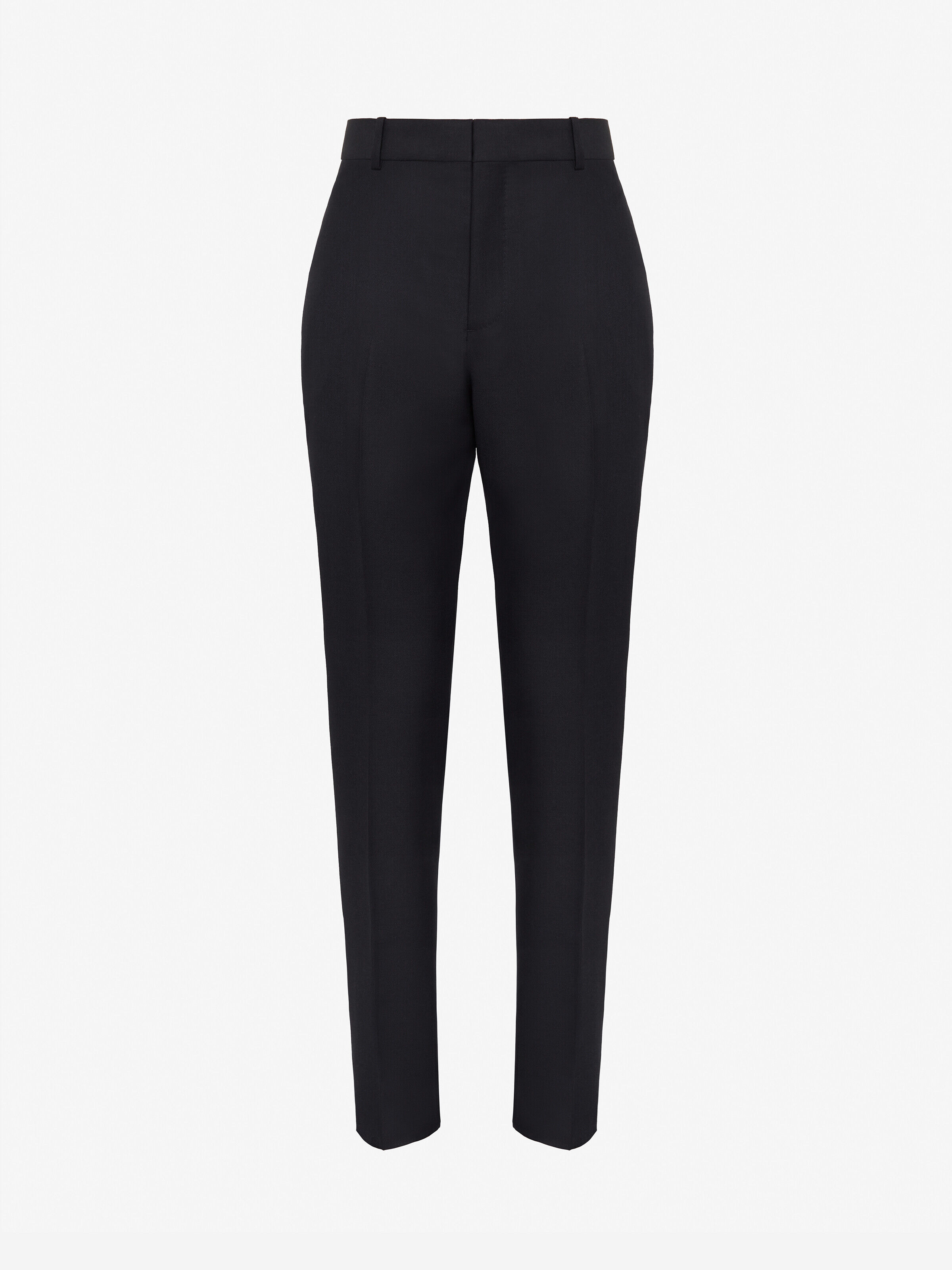 Alexander McQueen Men's Black Tailored Cigarette Trousers - 50 (Cotton, Polyester & Wool)