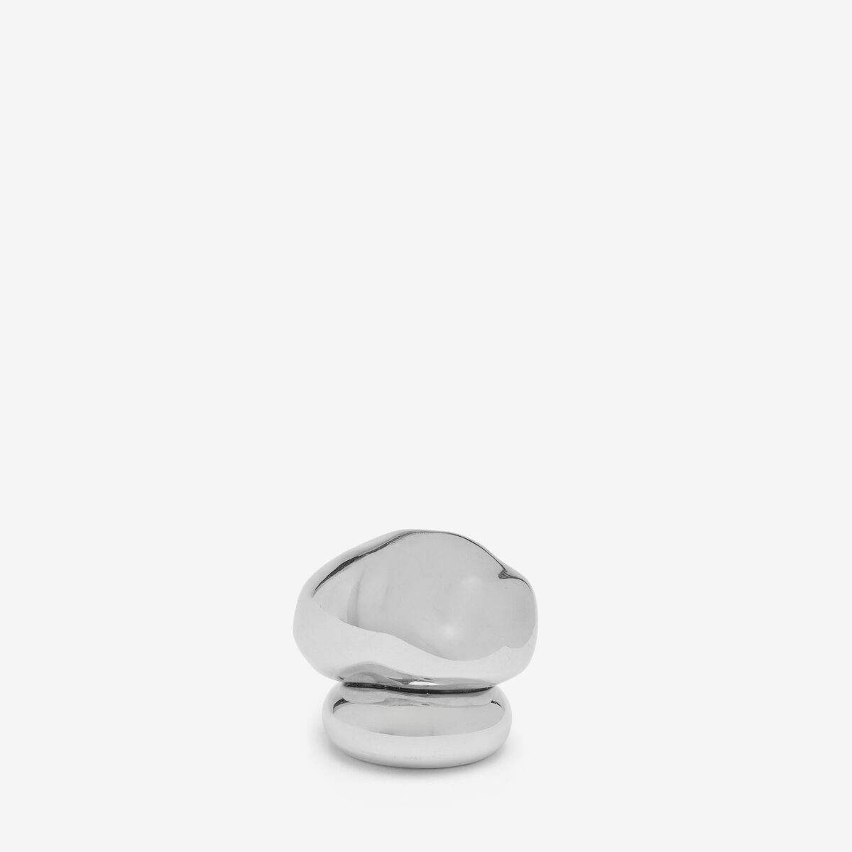 Shop Alexander Mcqueen Stacked Ring In Antique Silver