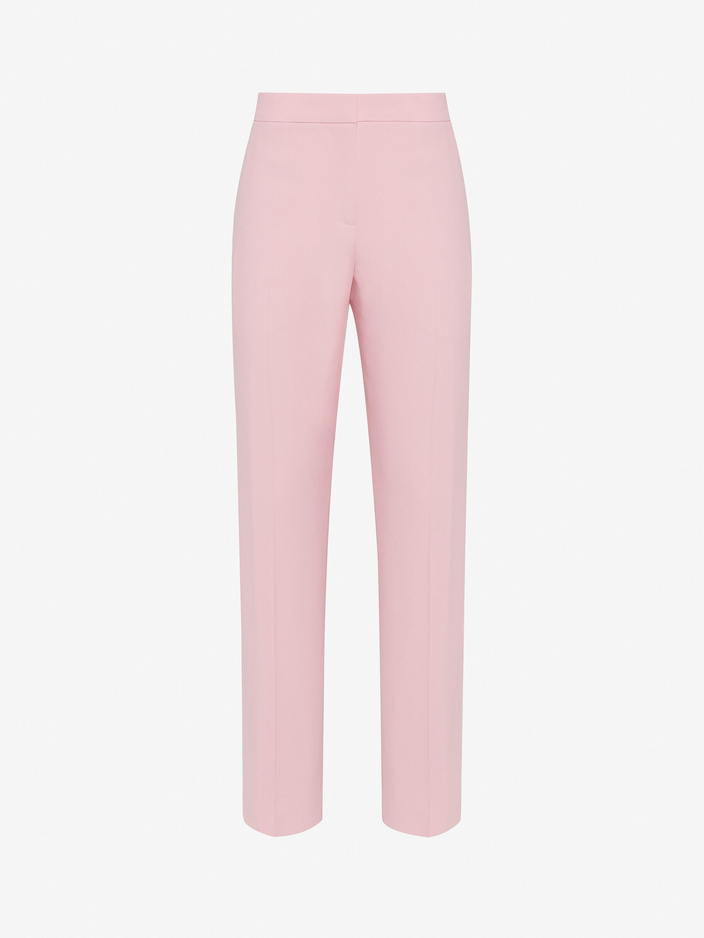 Alexander McQueen Women's Pink Leaf Crepe Cigarette Trousers - 8 (Viscose & Acetate)