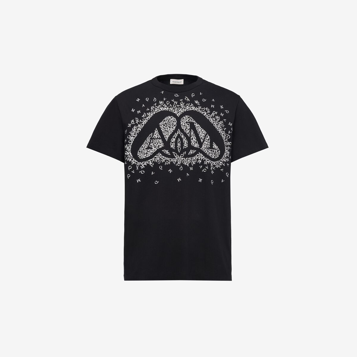 Shop Alexander Mcqueen Exploded Charm T-shirt In Black/white