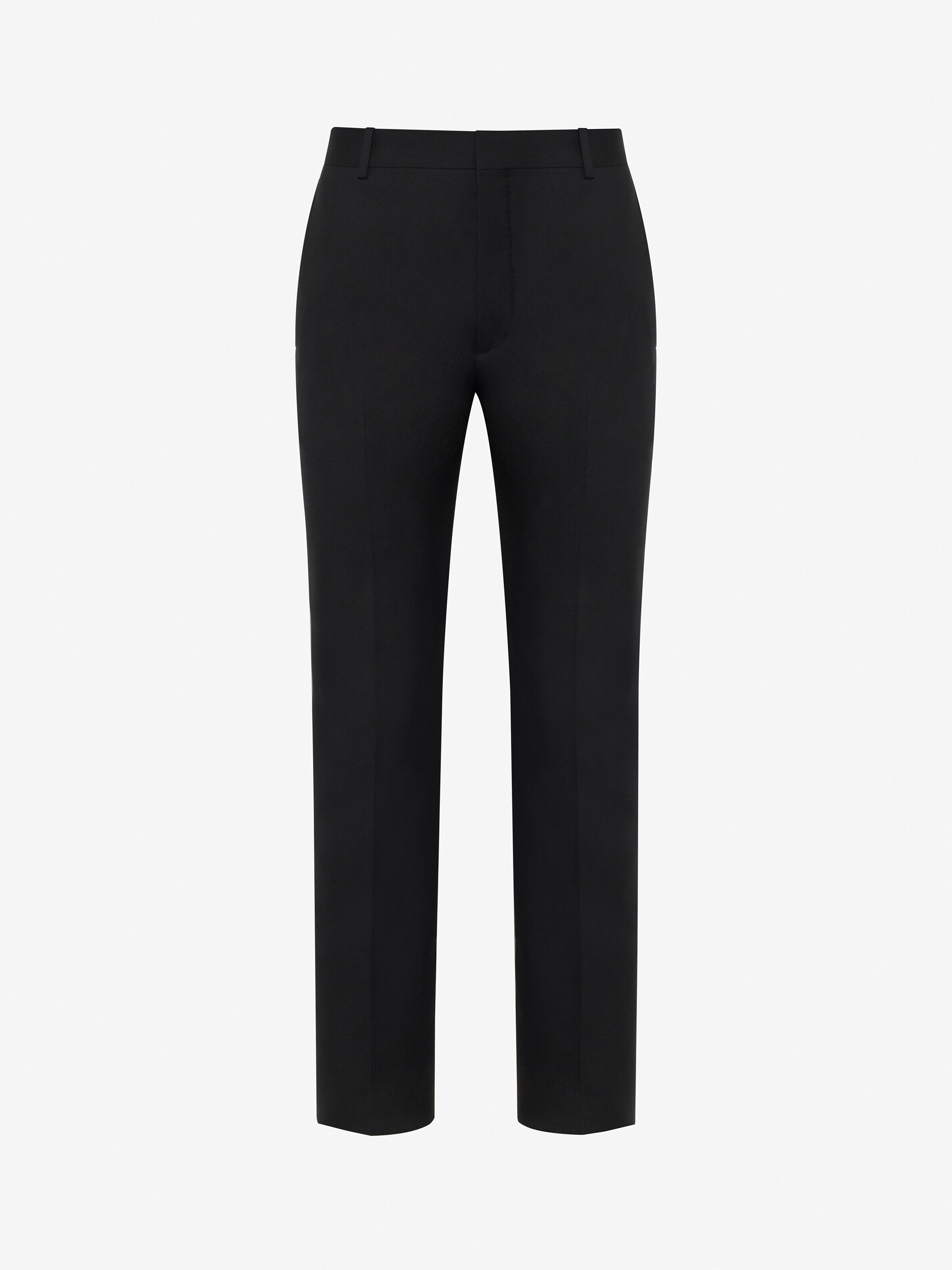 Alexander McQueen Men's Black Tailored Cigarette Trousers - 42 (Wool)
