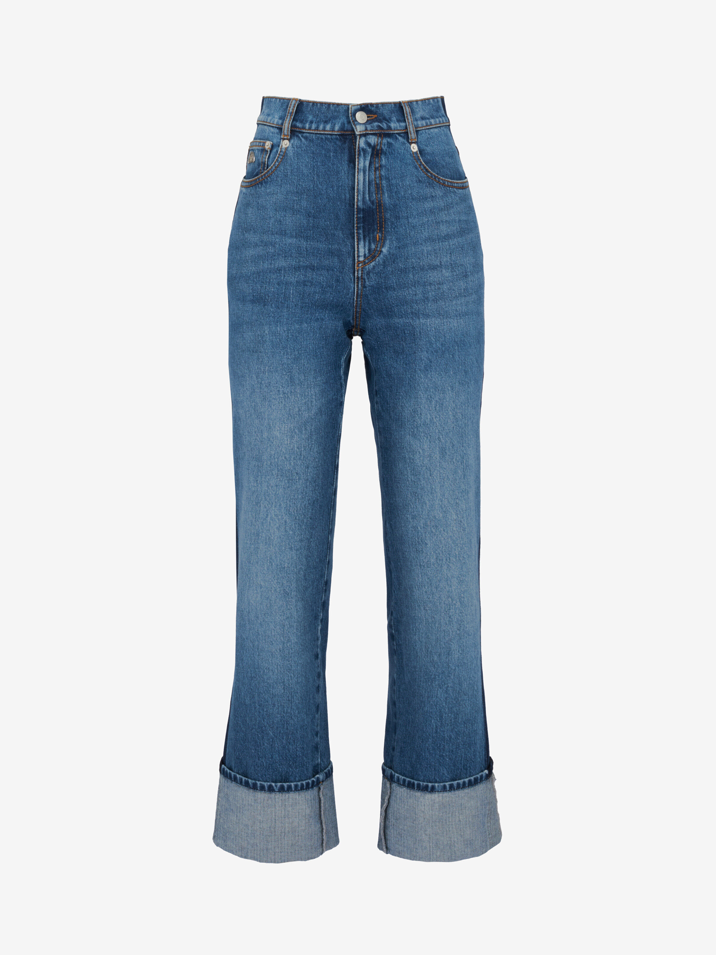 Alexander McQueen Women's Blue Baggy Boyfriend Jeans - 10 (Cotton)