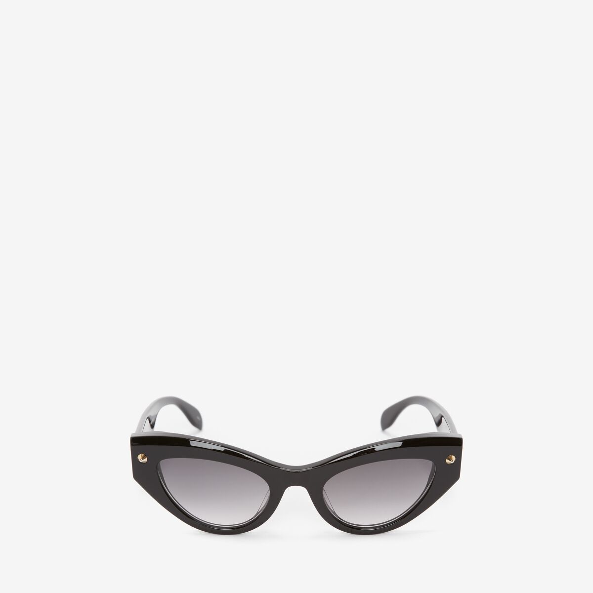 Alexander Mcqueen Spike Studs Cat-eye Sunglasses In Black