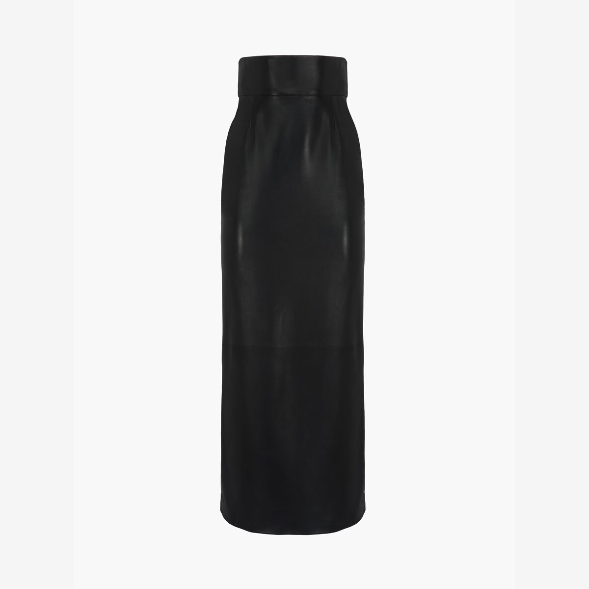 Shop Alexander Mcqueen Leather Bustier Skirt In Black