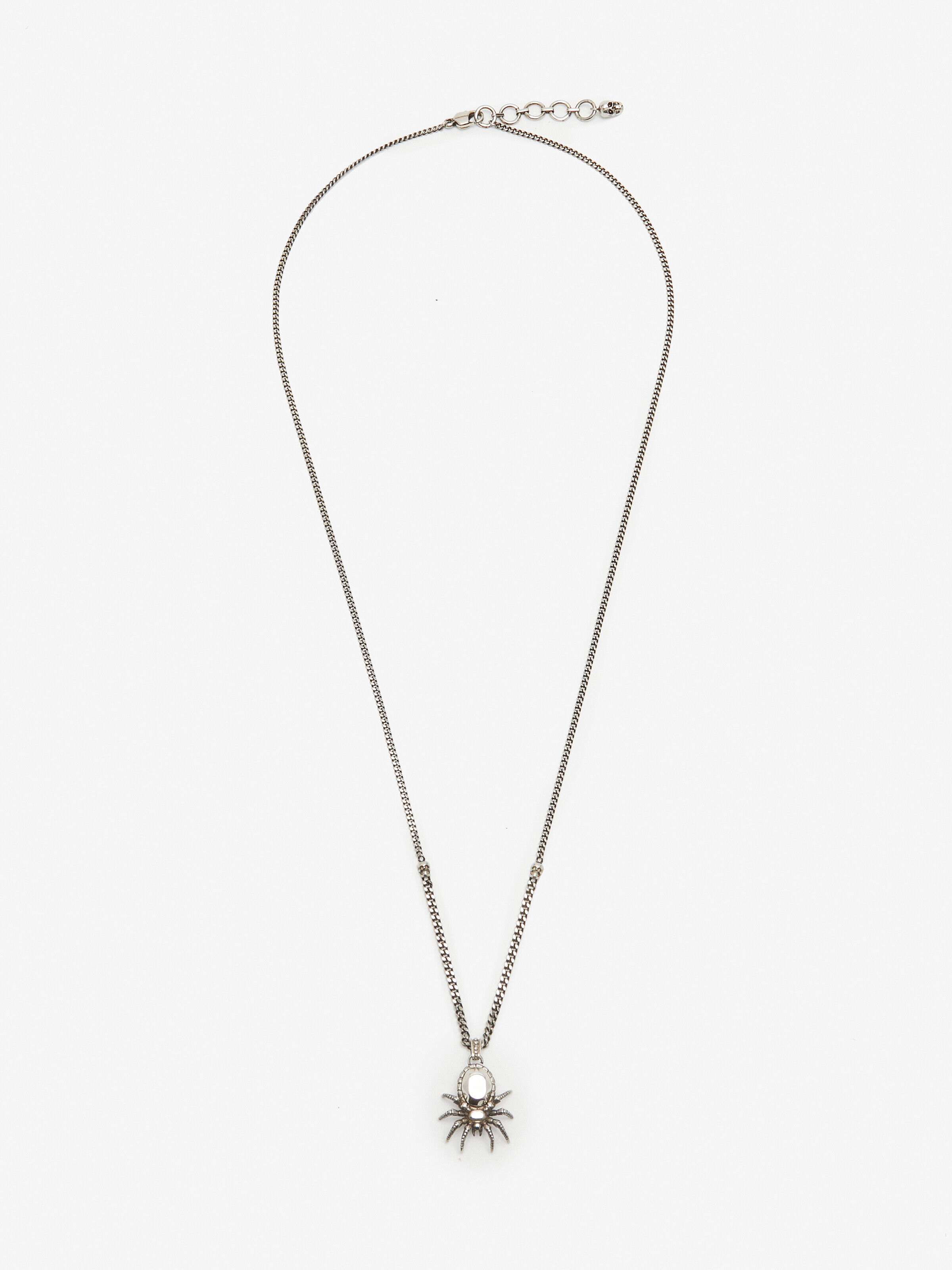 Alexander McQueen Men's Silver Spider Necklace (Brass)