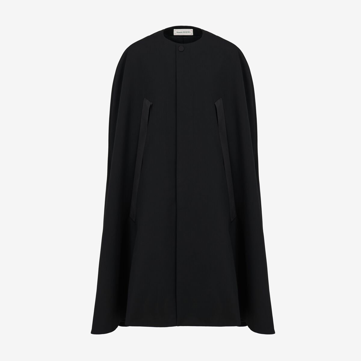 Alexander Mcqueen Evening Cape In Black