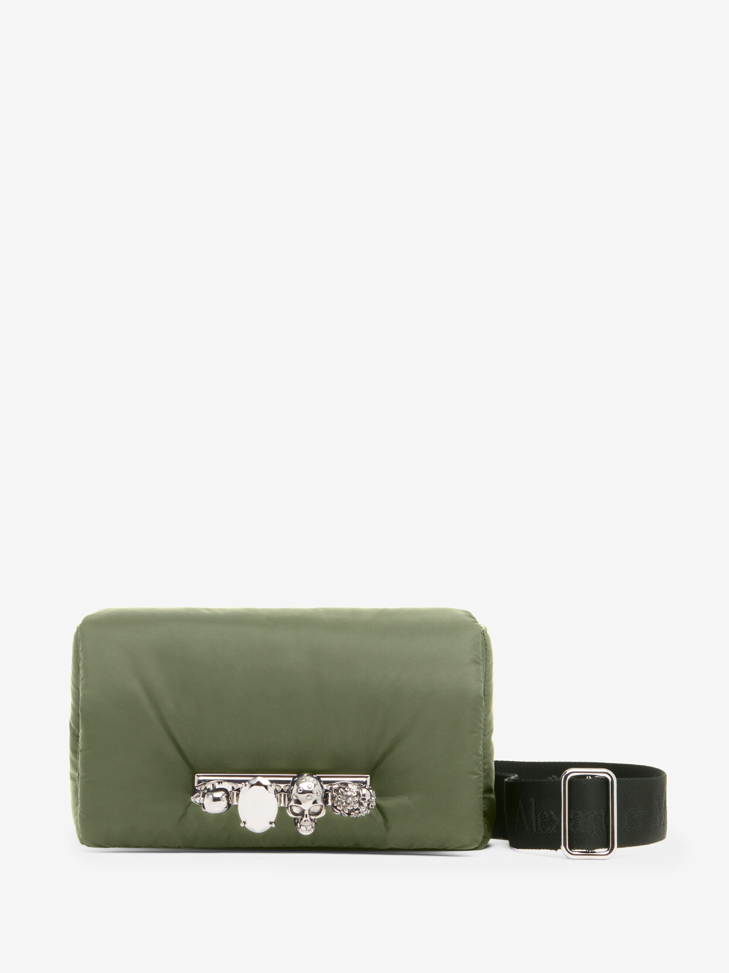 Alexander McQueen Men's Green The Puffy Knuckle Bum Bag (Nylon)