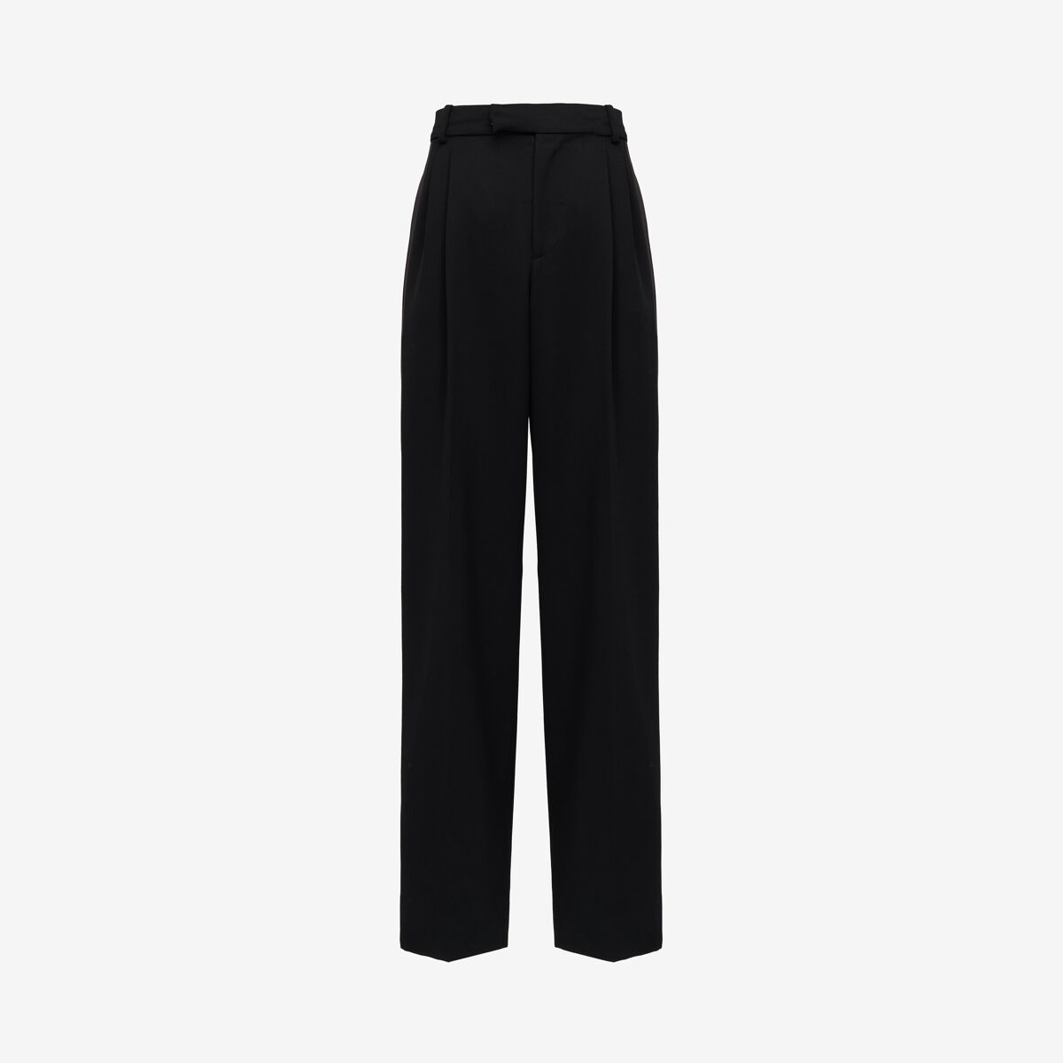 Shop Alexander Mcqueen Pleated Baggy Trousers In Black