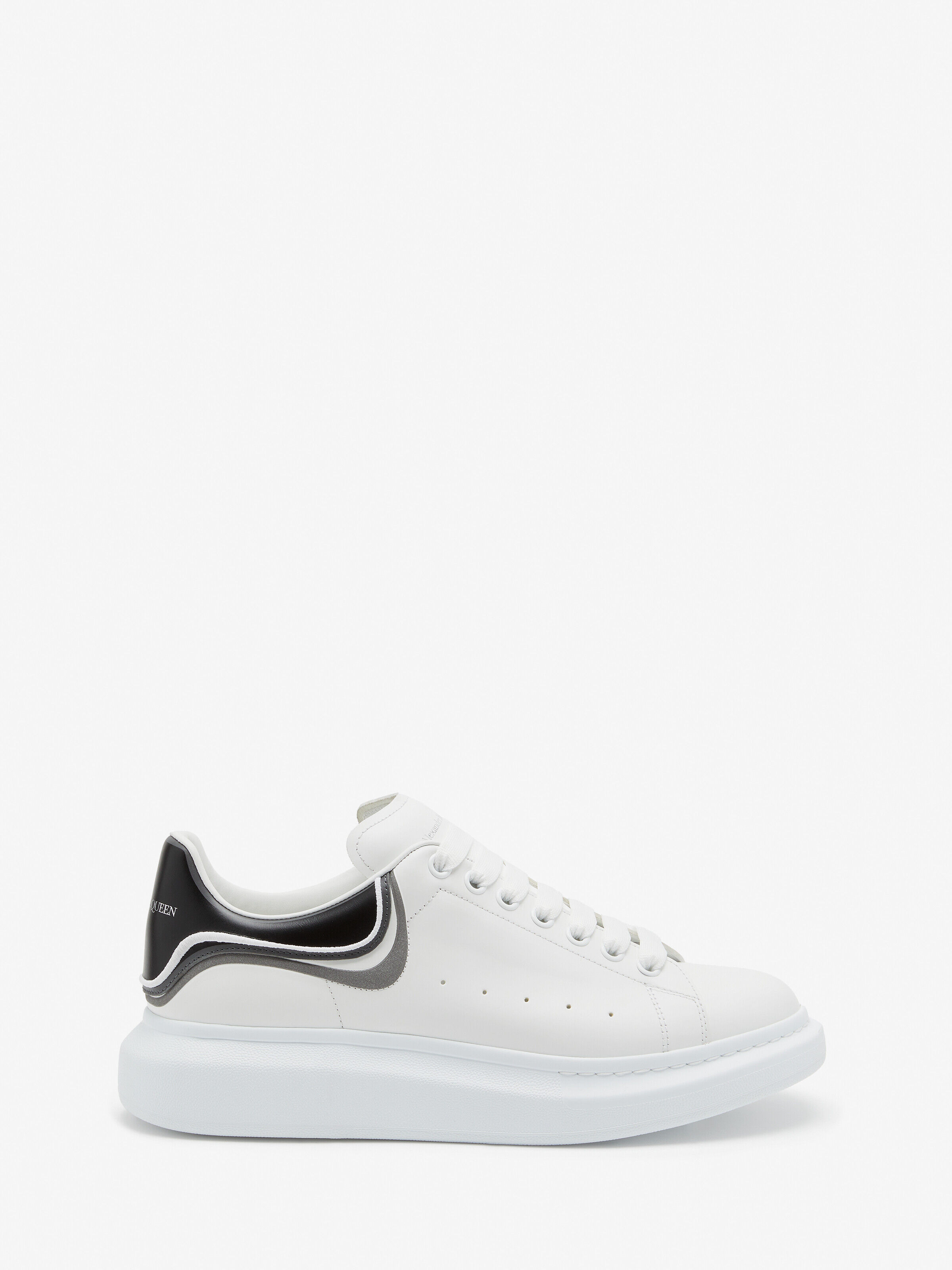 Alexander McQueen Men's White Oversized Sneaker - 43 (Calfskin)