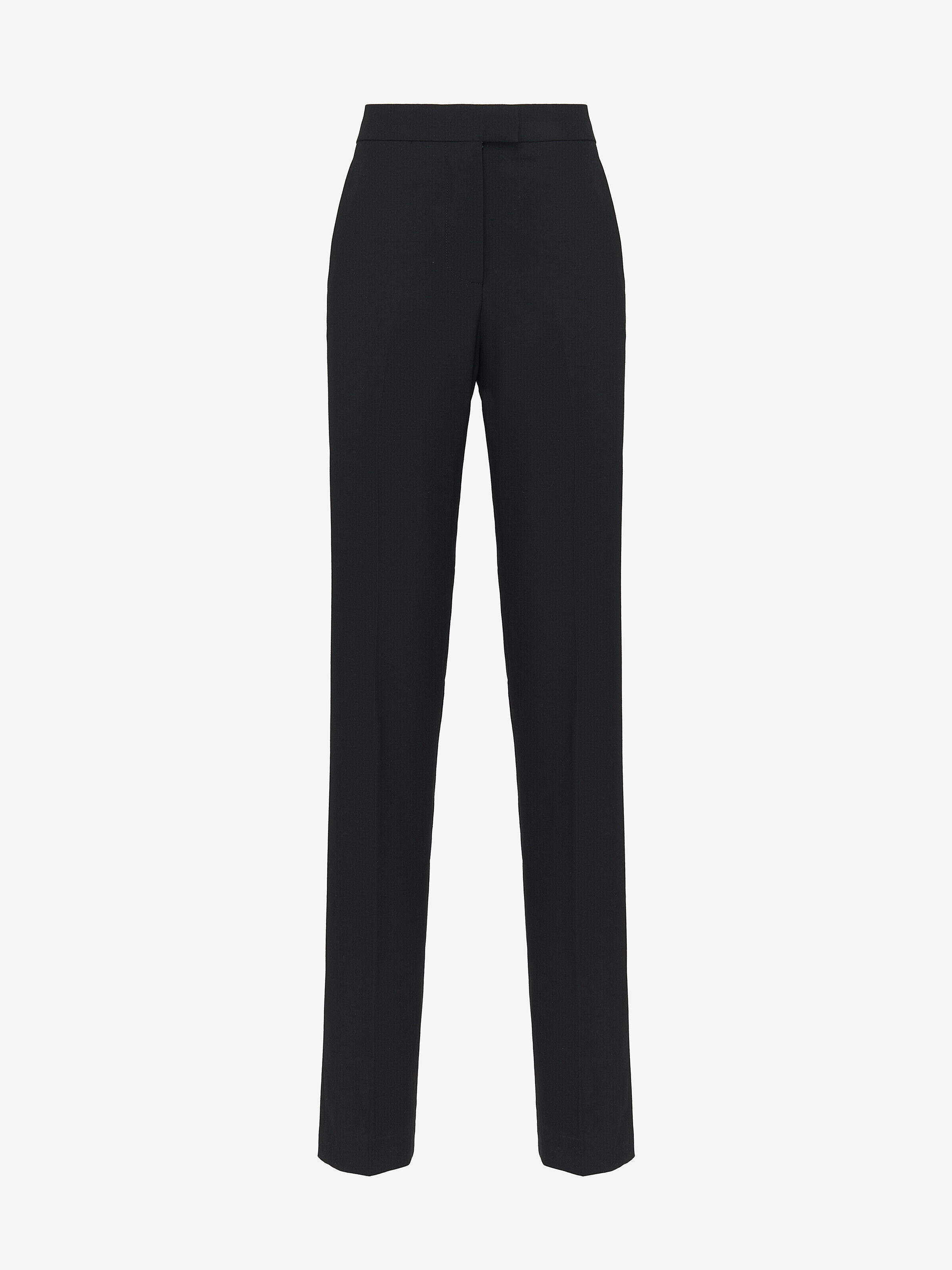 Alexander McQueen Women's Black High-waisted Cigarette Trousers - 8 (Wool)