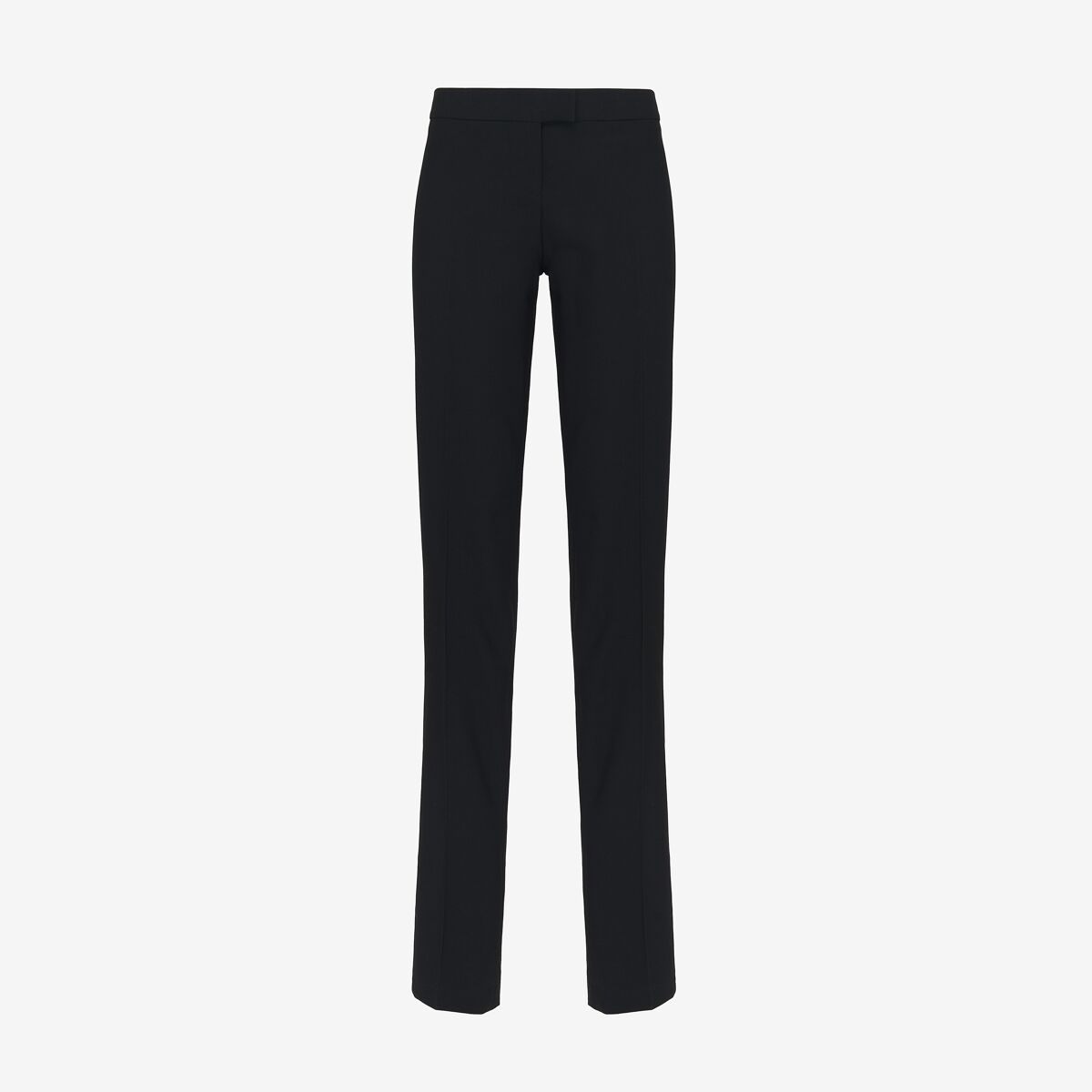 Shop Alexander Mcqueen Low-waisted Straight Leg Trousers In Black