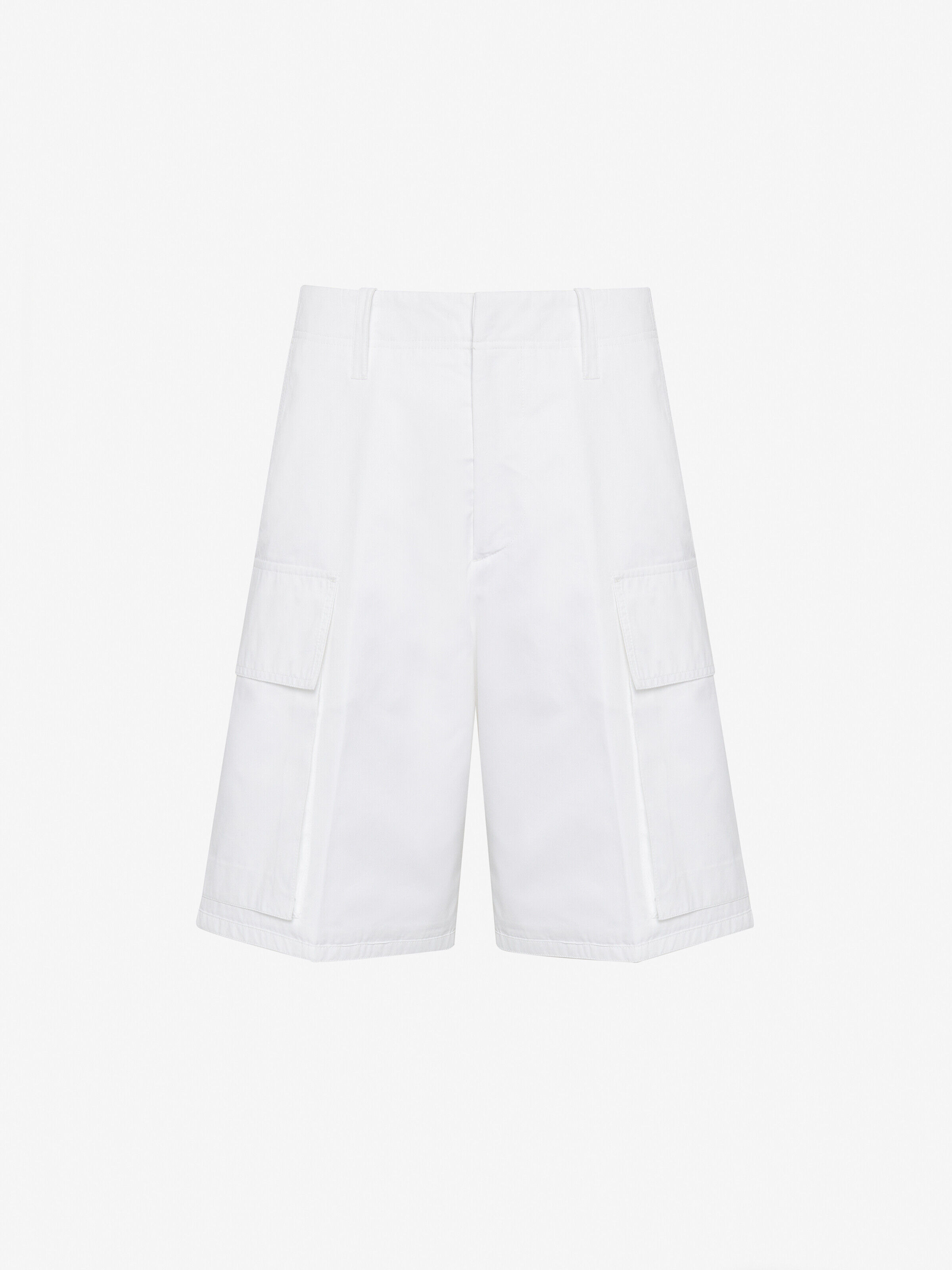 Alexander McQueen Men's White Cargo Shorts - 48 (Cotton)