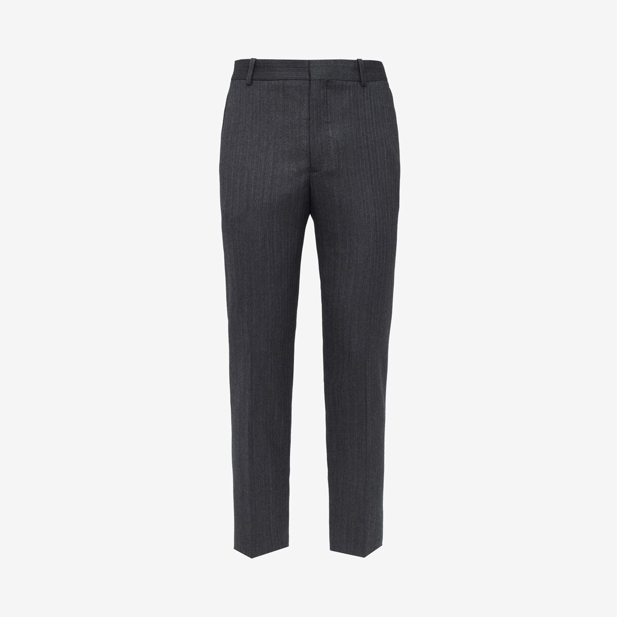 Alexander Mcqueen Tailored Cigarette Trousers In Charcoal