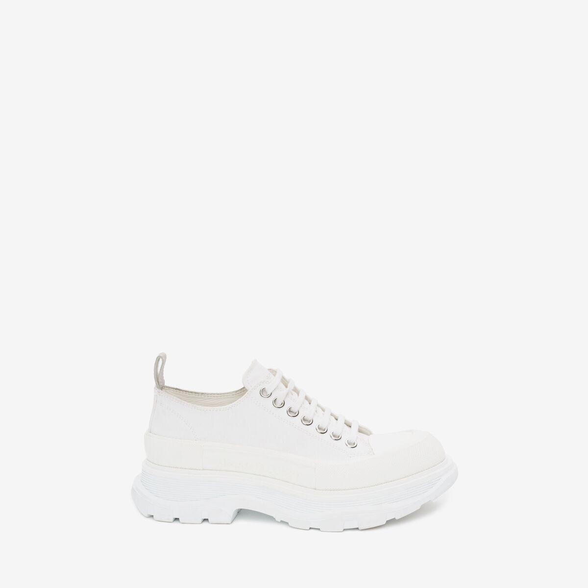 Alexander Mcqueen Tread Slick Lace Up In White