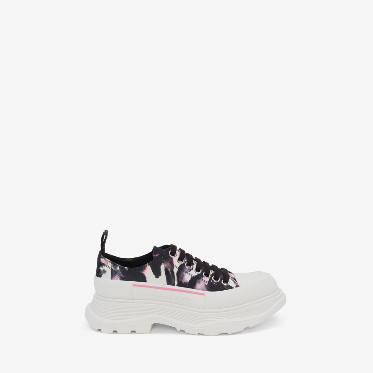 Alexander Mcqueen Tread Slick Watercolour Graffiti Lace Up In Multicolour