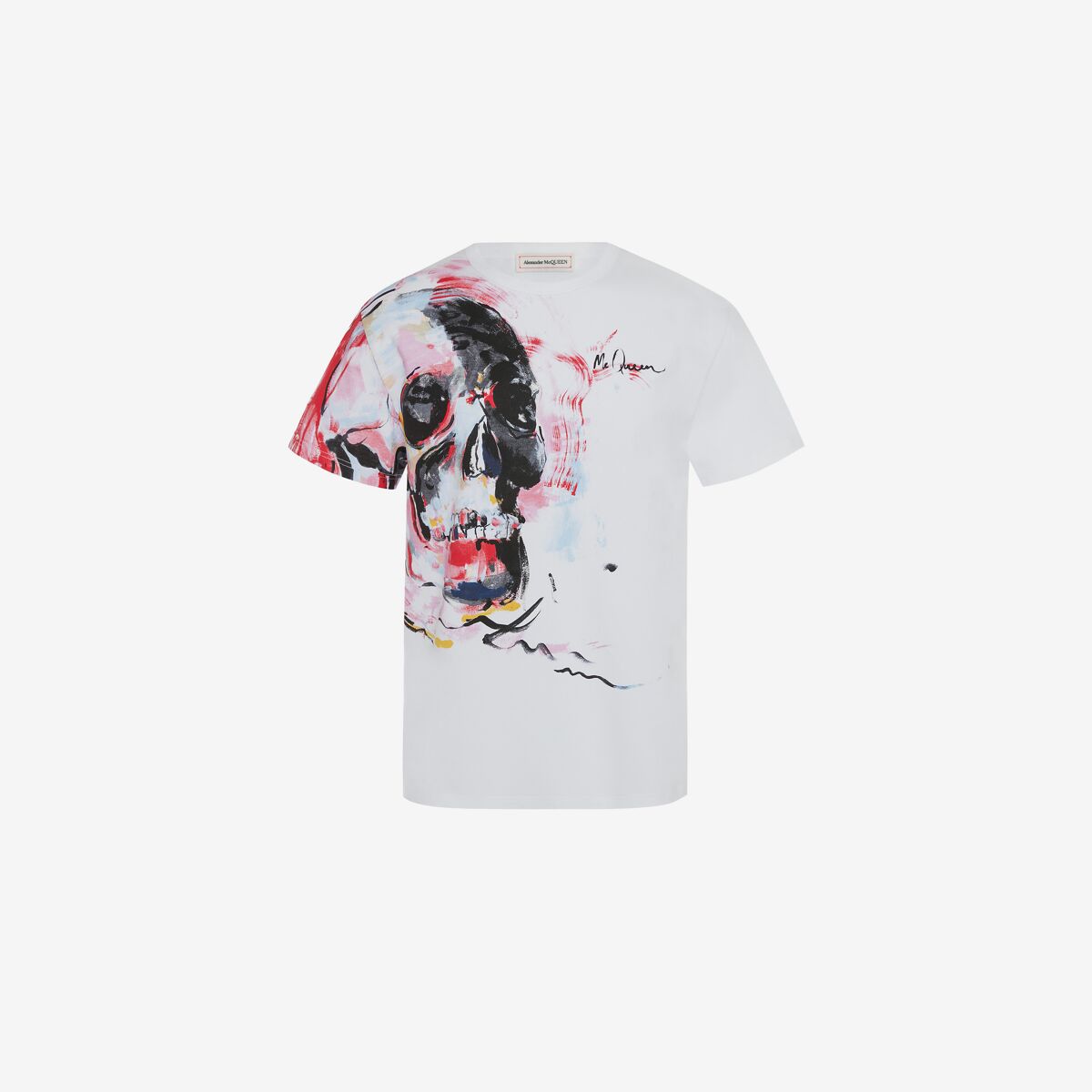 ALEXANDER MCQUEEN Engineered Paint Skull T-shirt
