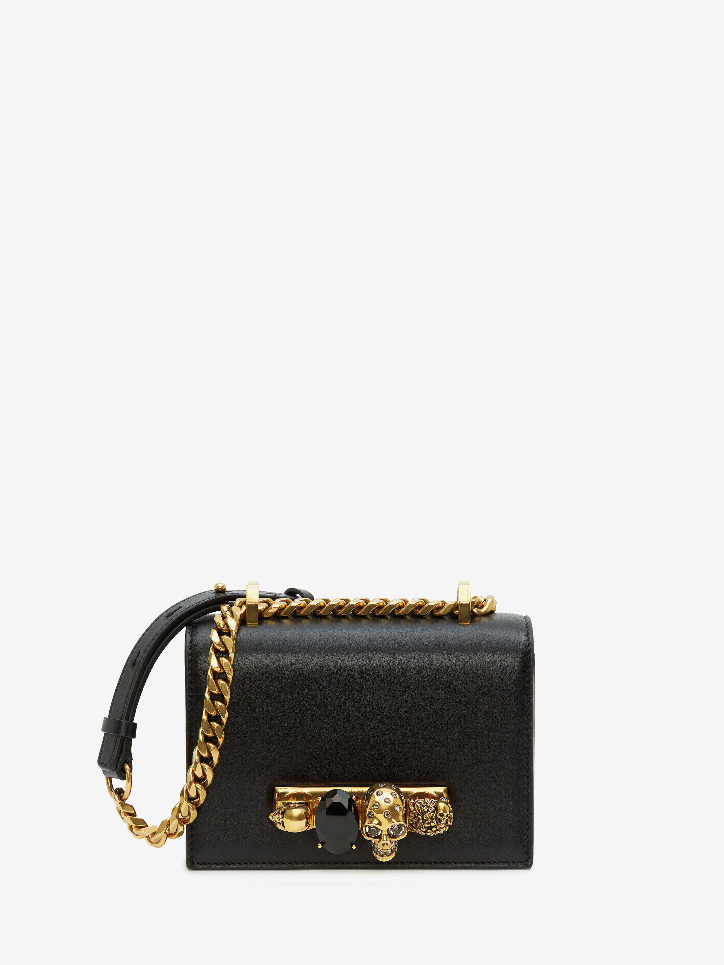 Alexander McQueen Women's Black Mini Jewelled Satchel (Calfskin)