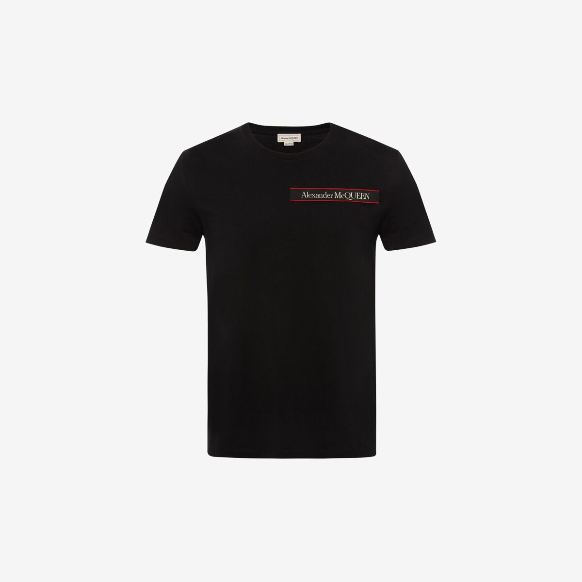 ALEXANDER MCQUEEN Selvedge Logo Tape Detail T-Shirt