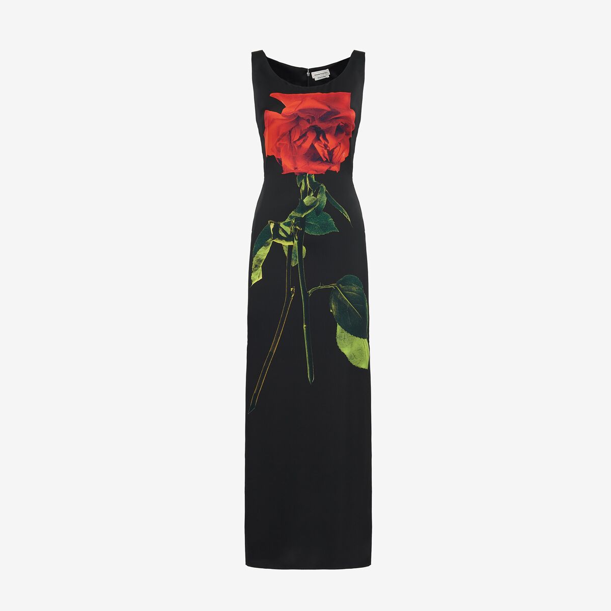 Shop Alexander Mcqueen Shadow Rose Pencil Dress In Black