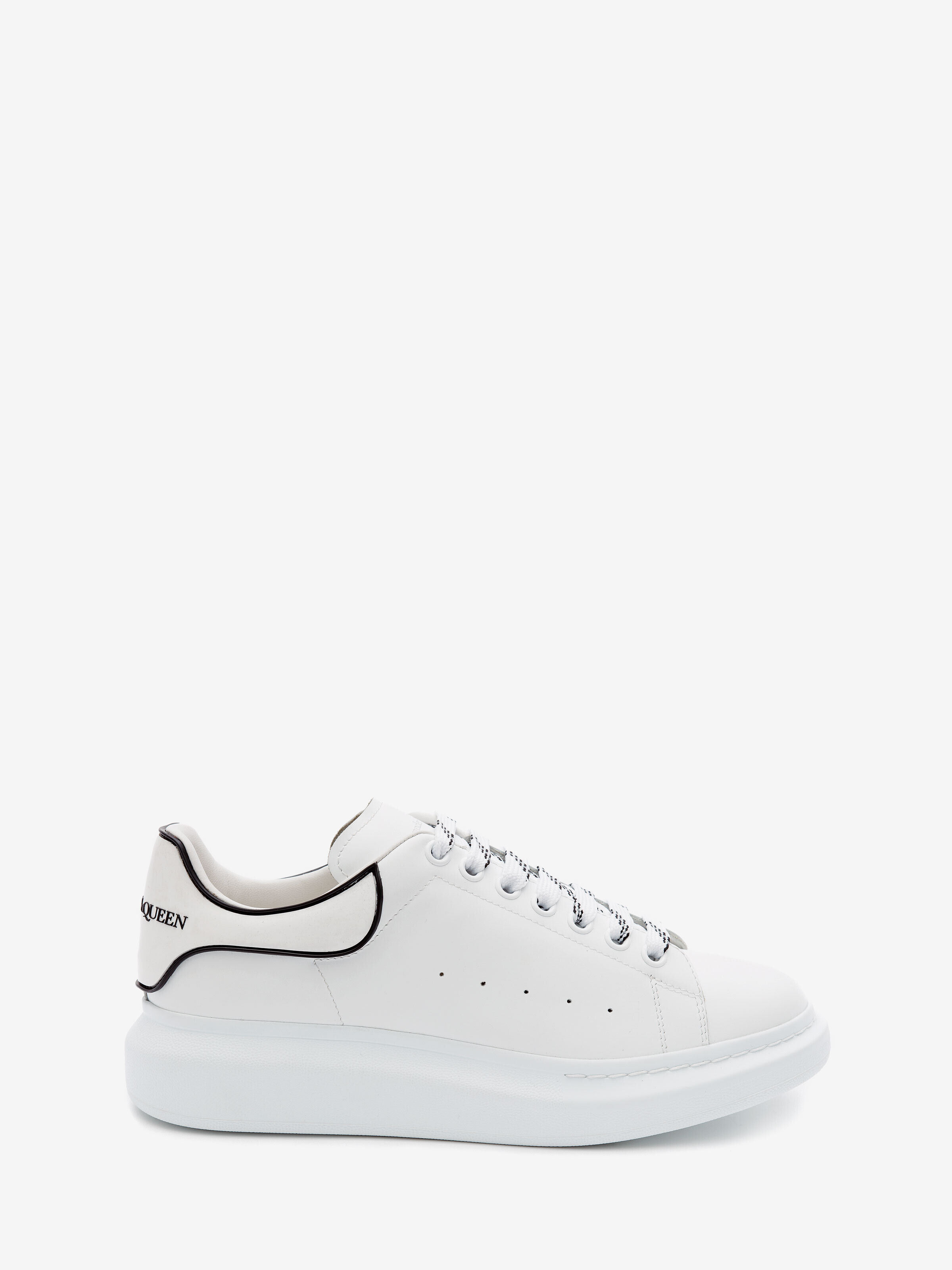 Alexander McQueen Men's White Oversized Sneaker - 40 (Calf Leather)