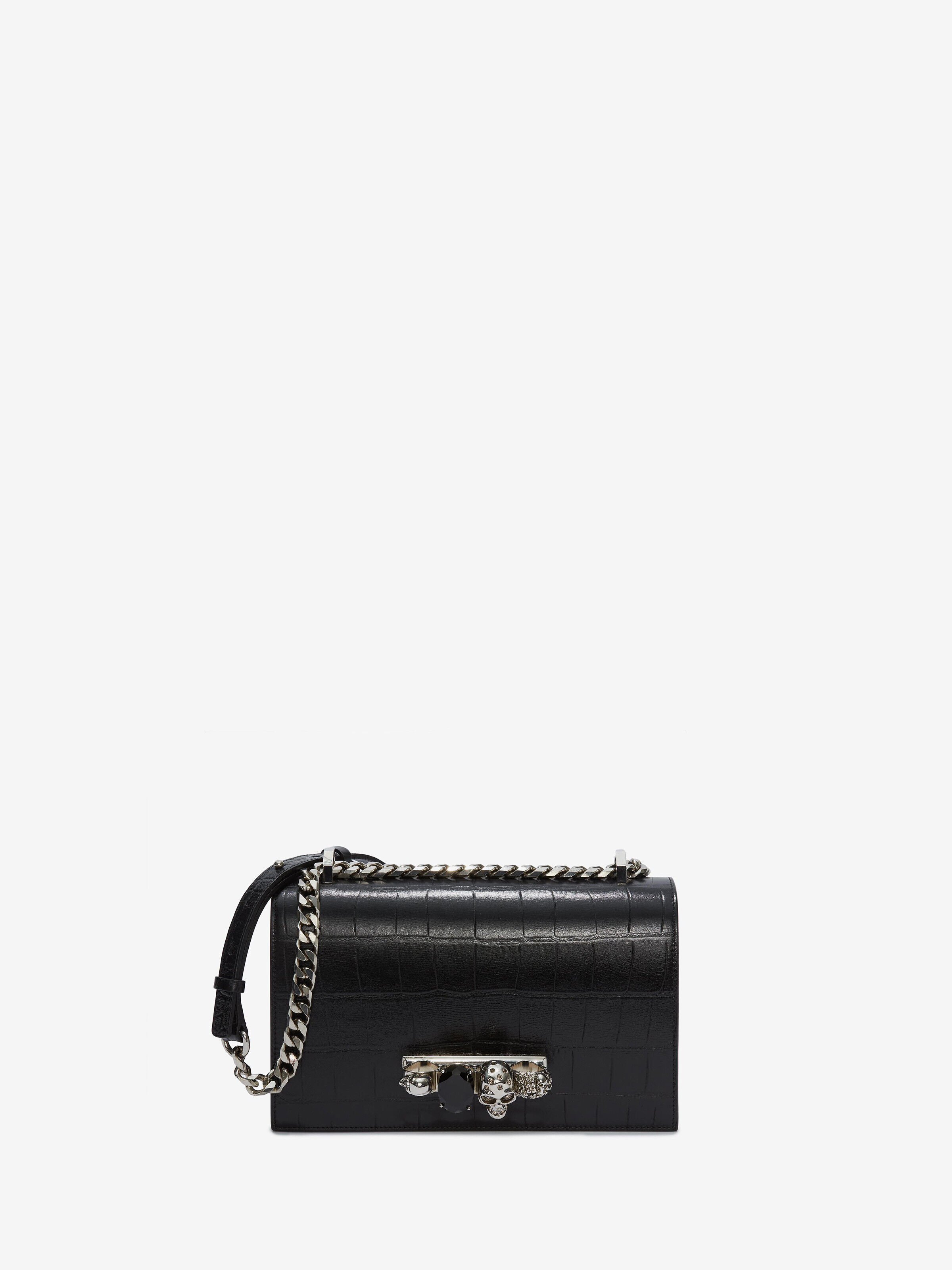 Alexander McQueen Women's Black Jewelled Satchel (Calfskin)