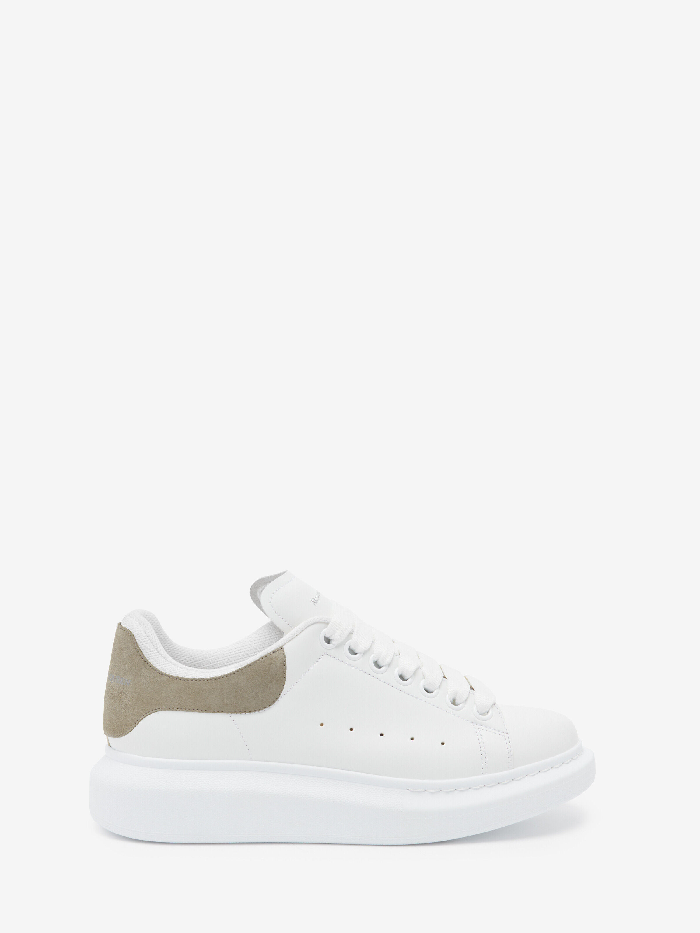 Alexander McQueen Men's White Oversized Sneaker - 45.5 (Cotton, Mohair & Wool)