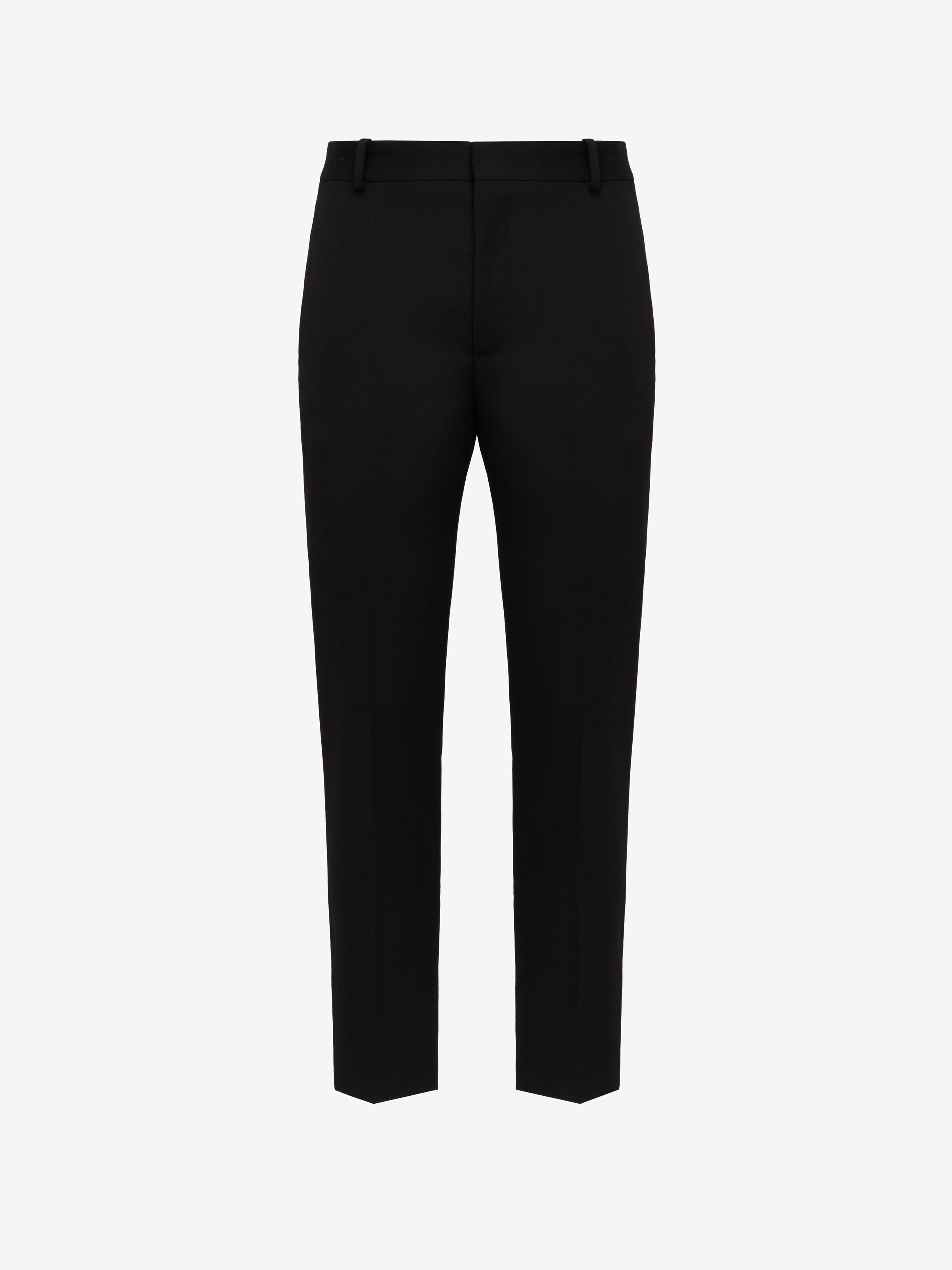 Alexander McQueen Men's Black Tailored Cigarette Trousers - 50 (Wool)