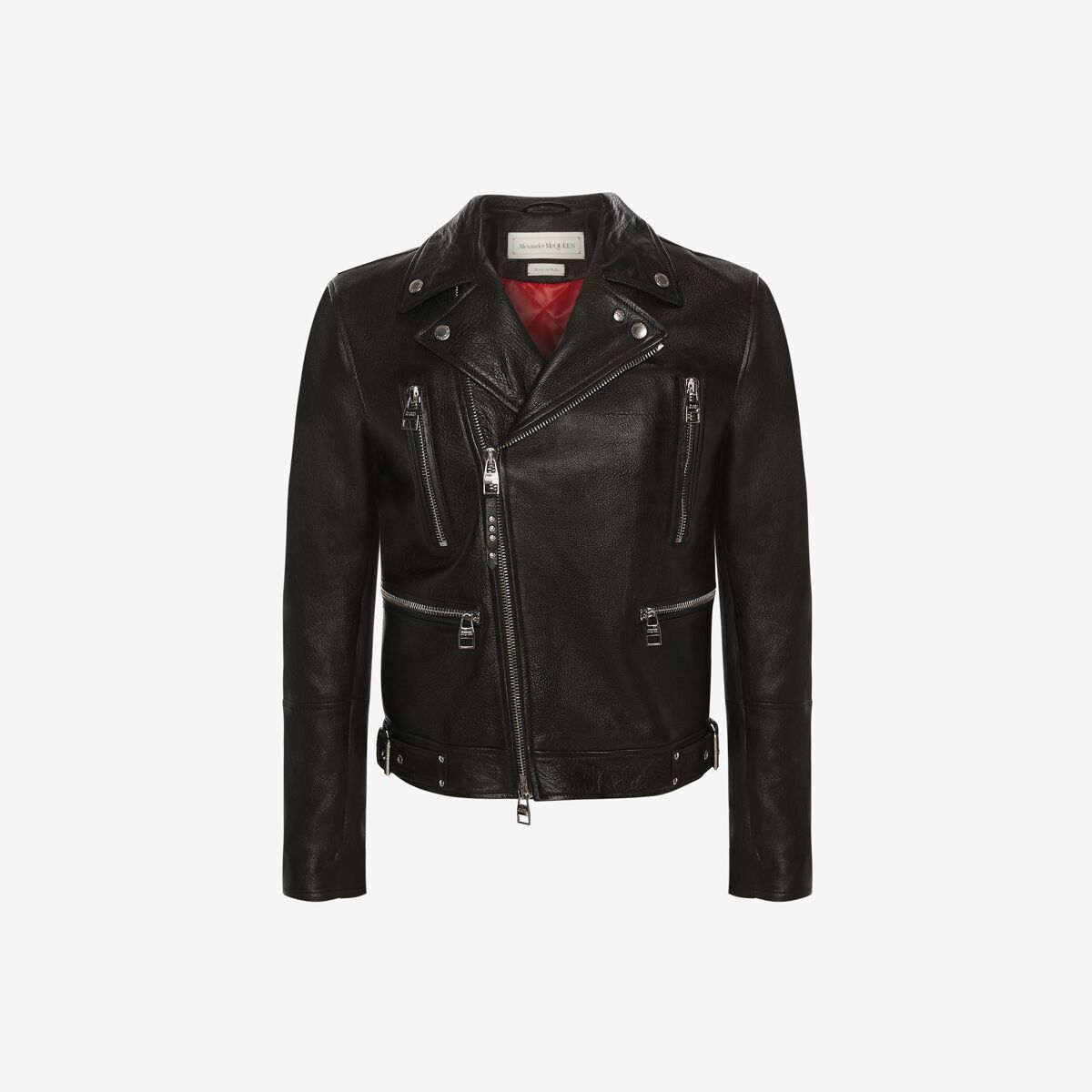 ALEXANDER MCQUEEN McQueen Classic Leather Biker Jacket
