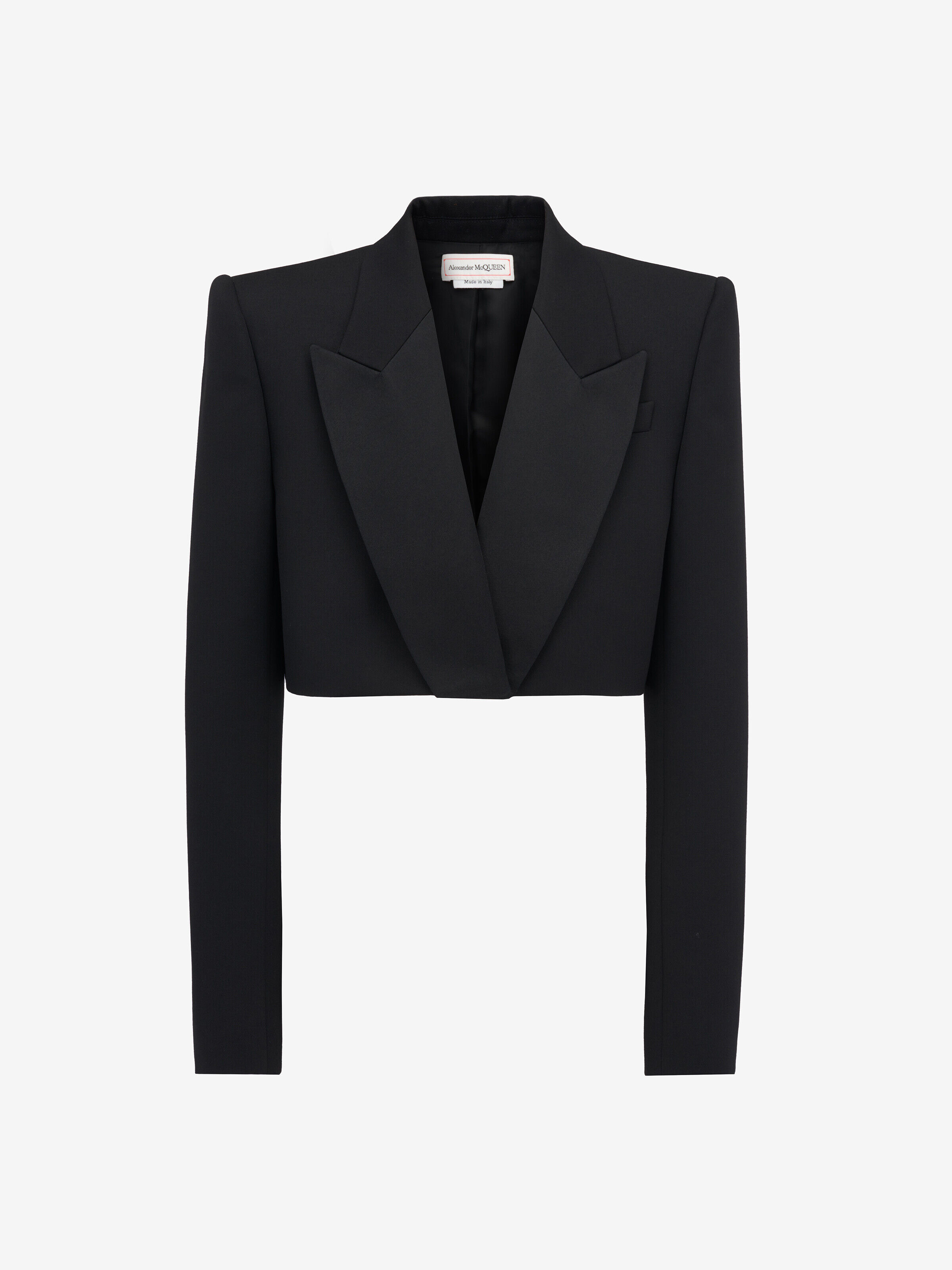 Alexander McQueen - Giacca elegante corta - Donna - Nero - 44 (Lana)