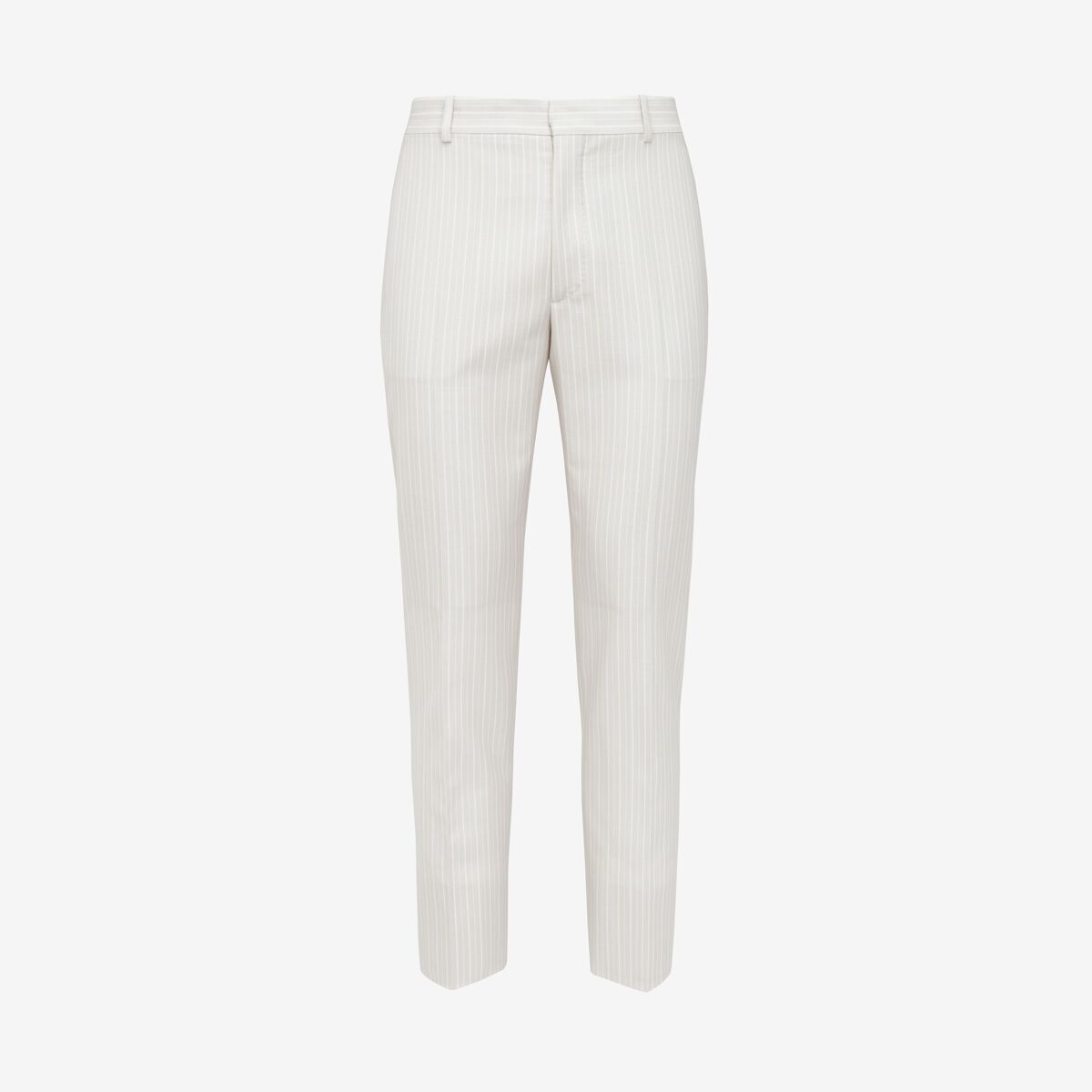 Alexander Mcqueen Tailored Cigarette Trousers In Ice Grey