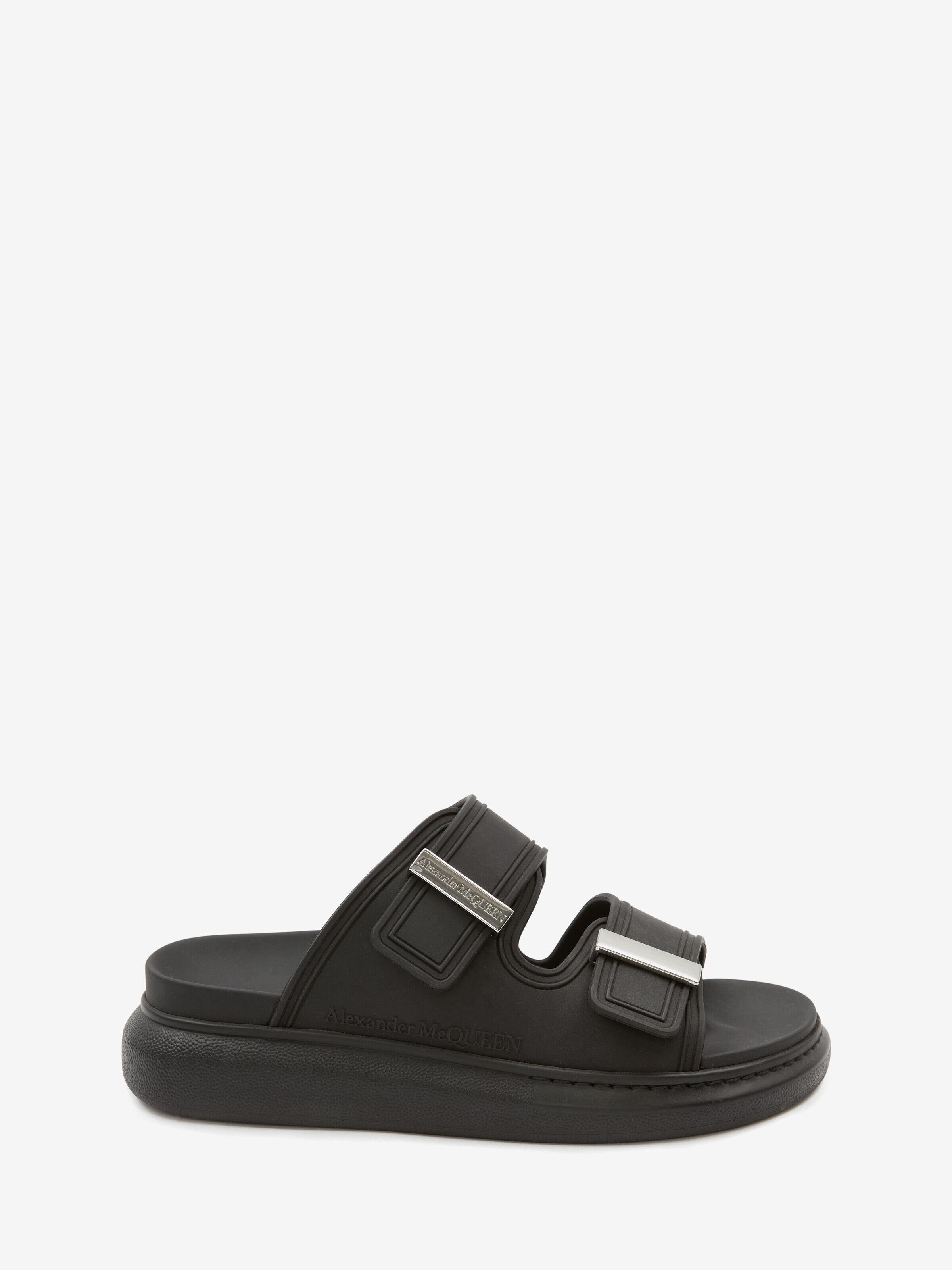 Alexander McQueen Women's Black Hybrid Slide - 38.5 (Rubber)