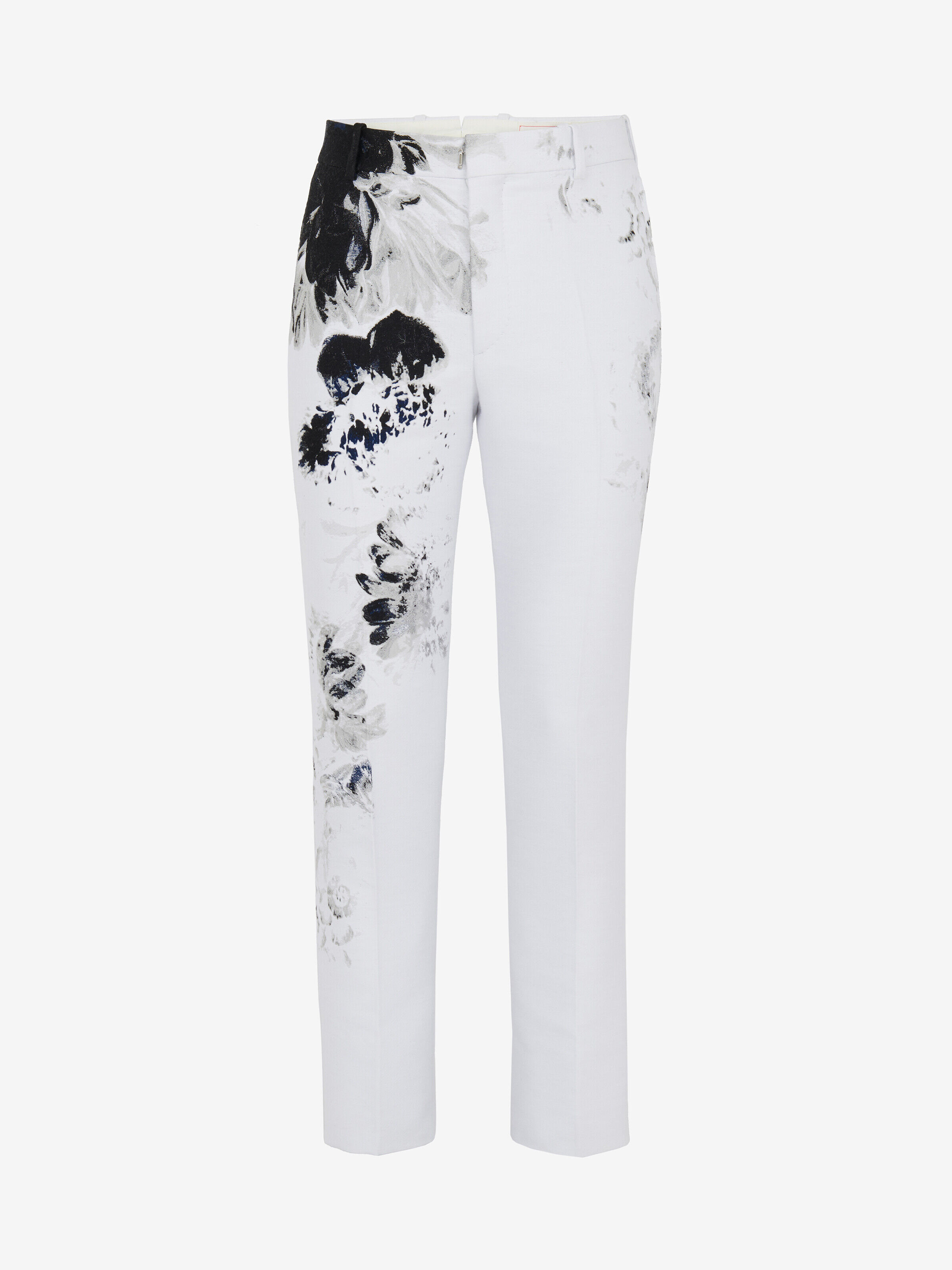 Alexander McQueen Men's Multicoloured Tailored Cigarette Trousers - 48 (Cotton & Polyester)