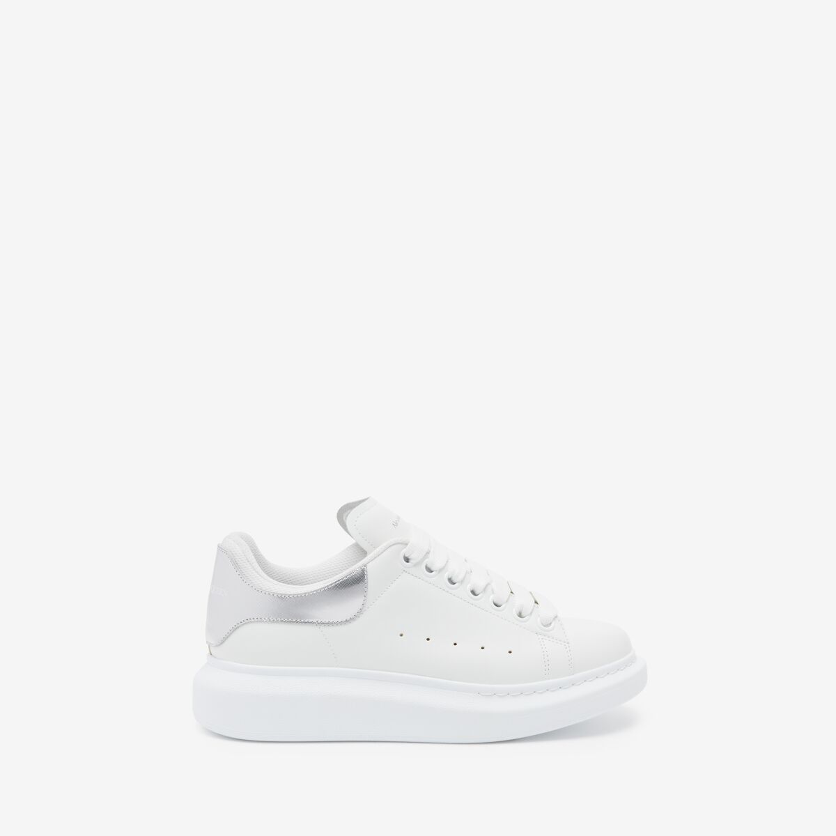 Alexander Mcqueen Oversize Sneakers In White/silver