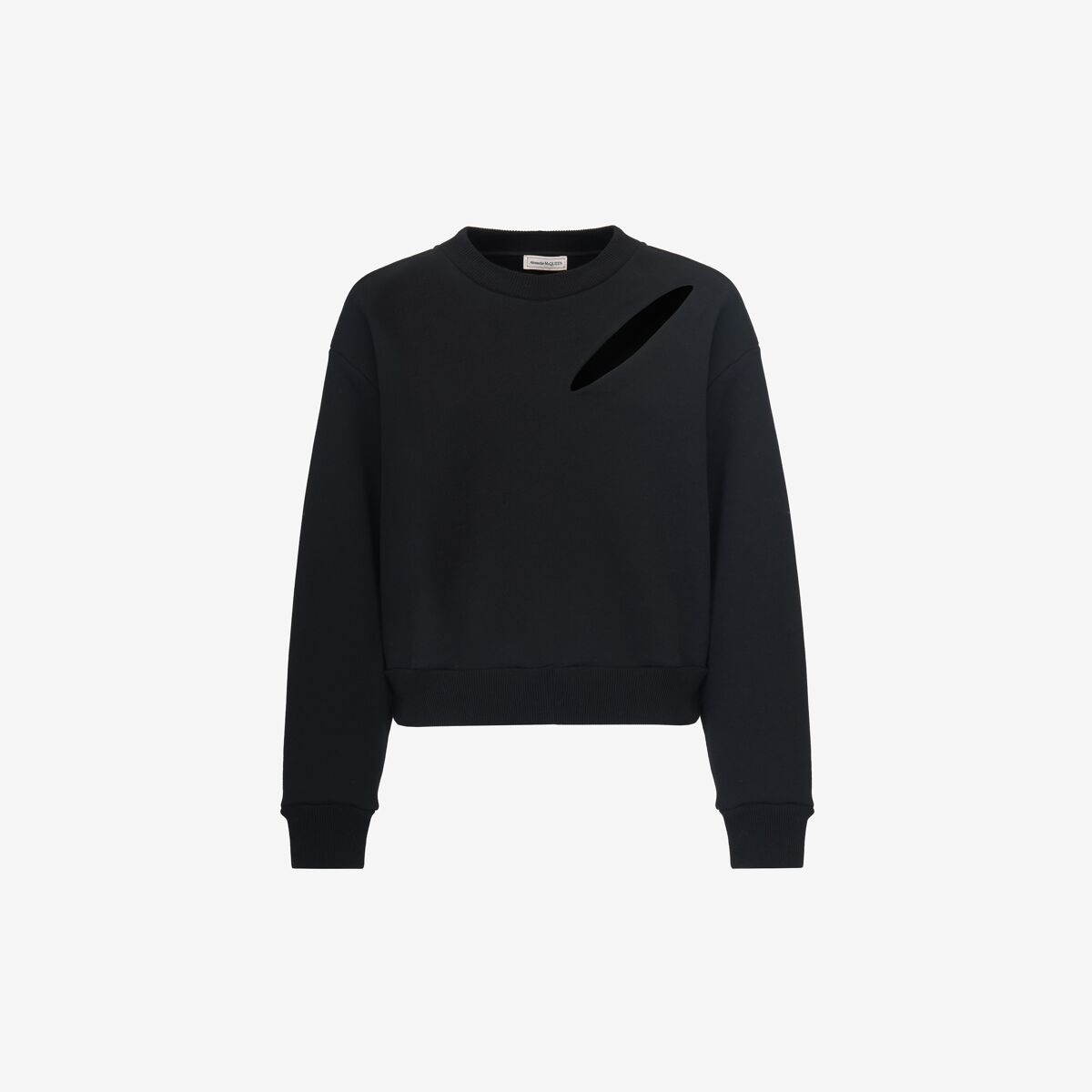Shop Alexander Mcqueen Slashed Sweatshirt In Black