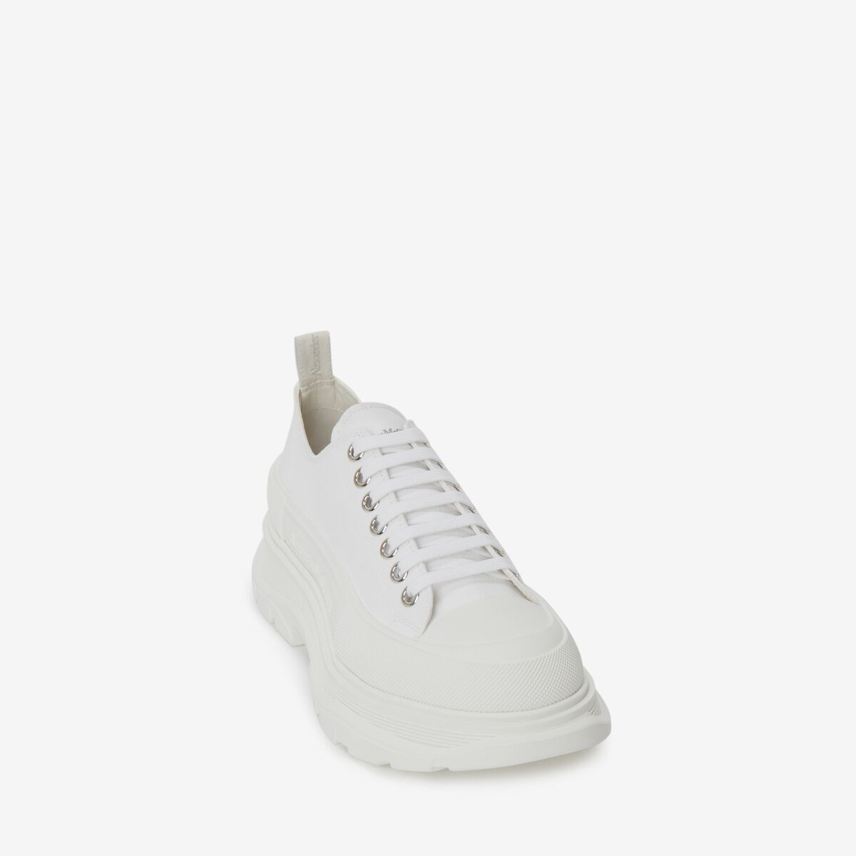 Shop Alexander Mcqueen Tread Slick Lace Up In White