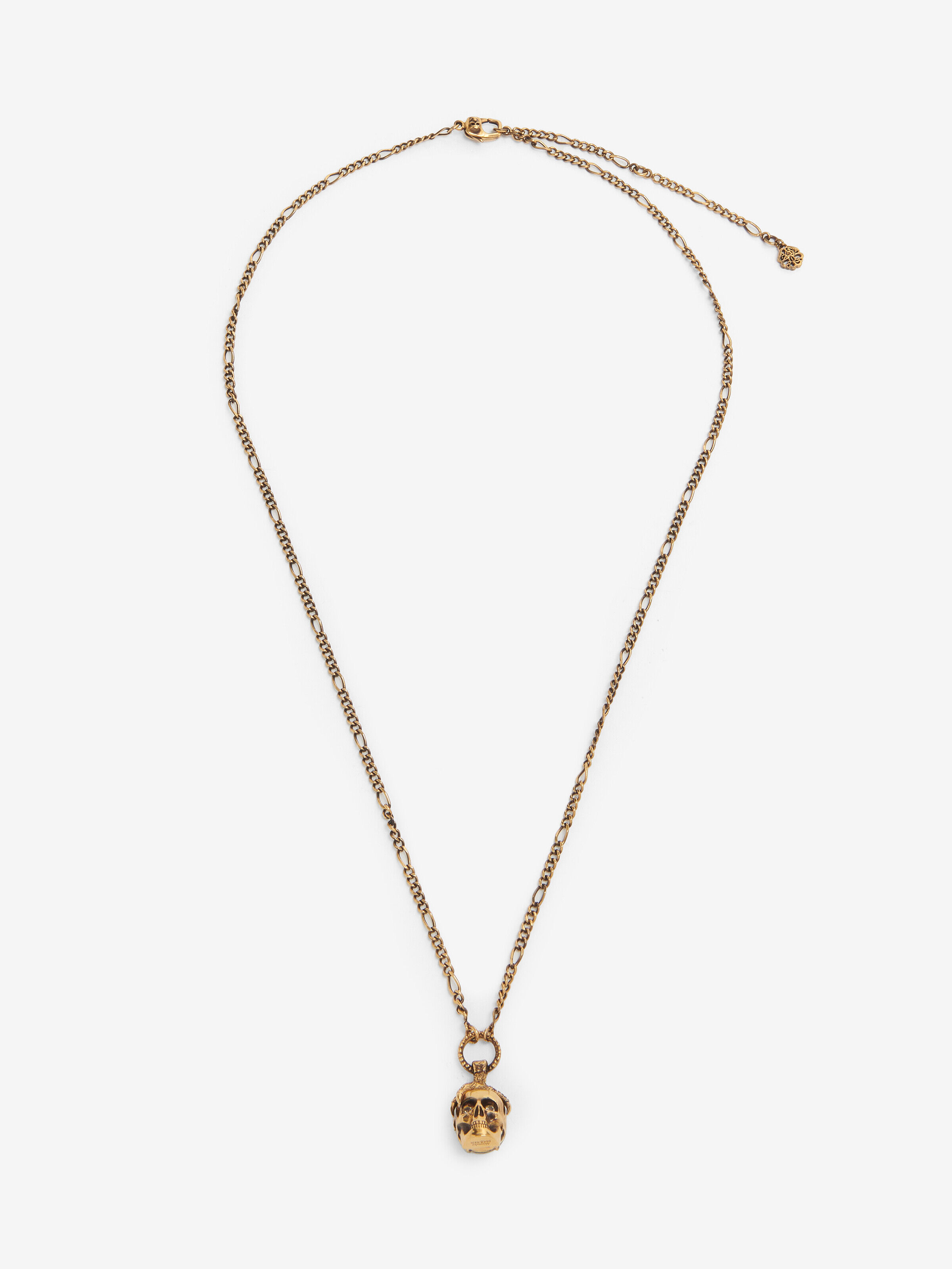 Alexander McQueen - Collier à tête de mort victorienne - Homme - Or (Laiton)