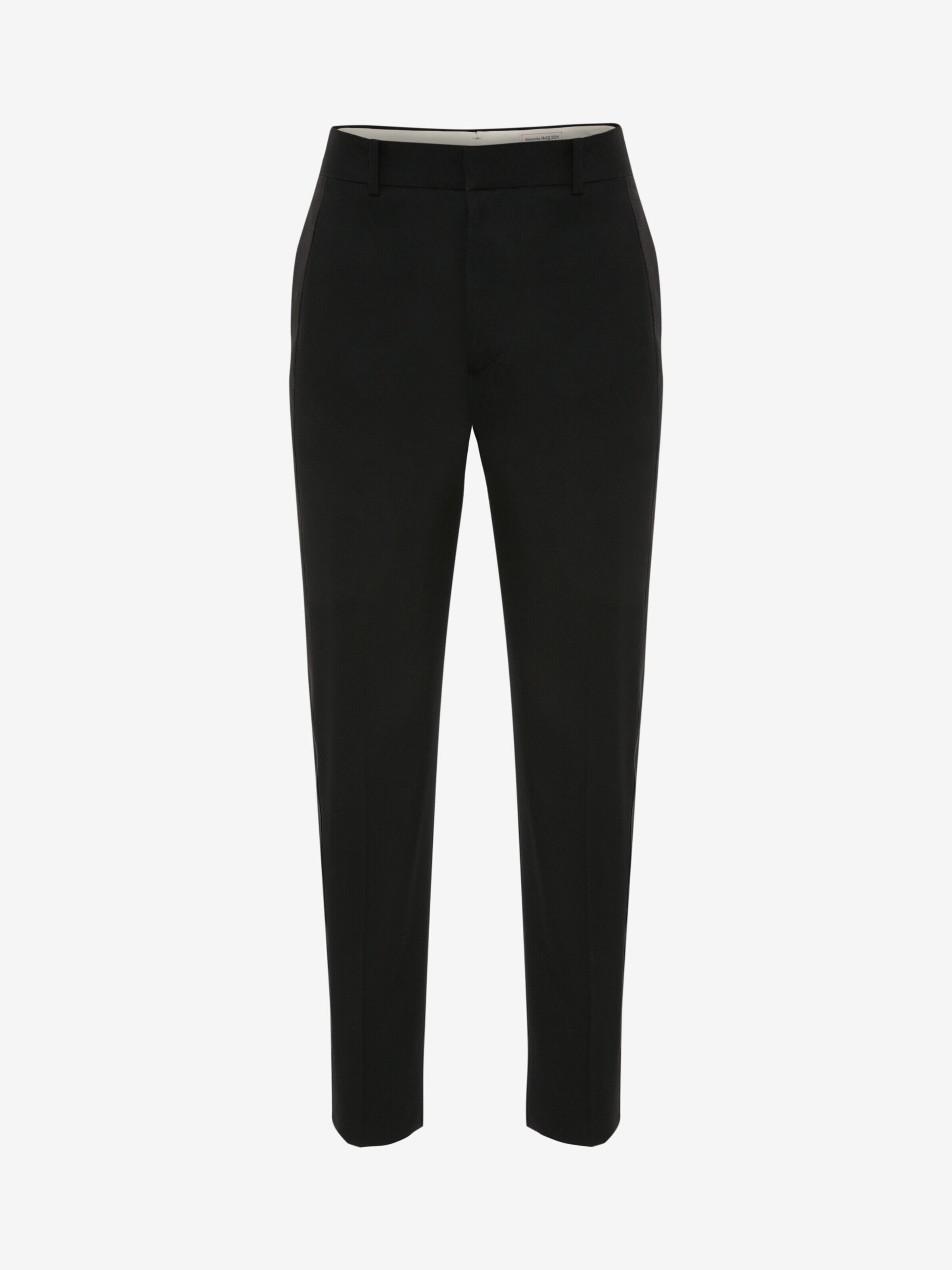 Alexander McQueen Men's Black Tailored Cigarette Trousers - 44 (Wool)