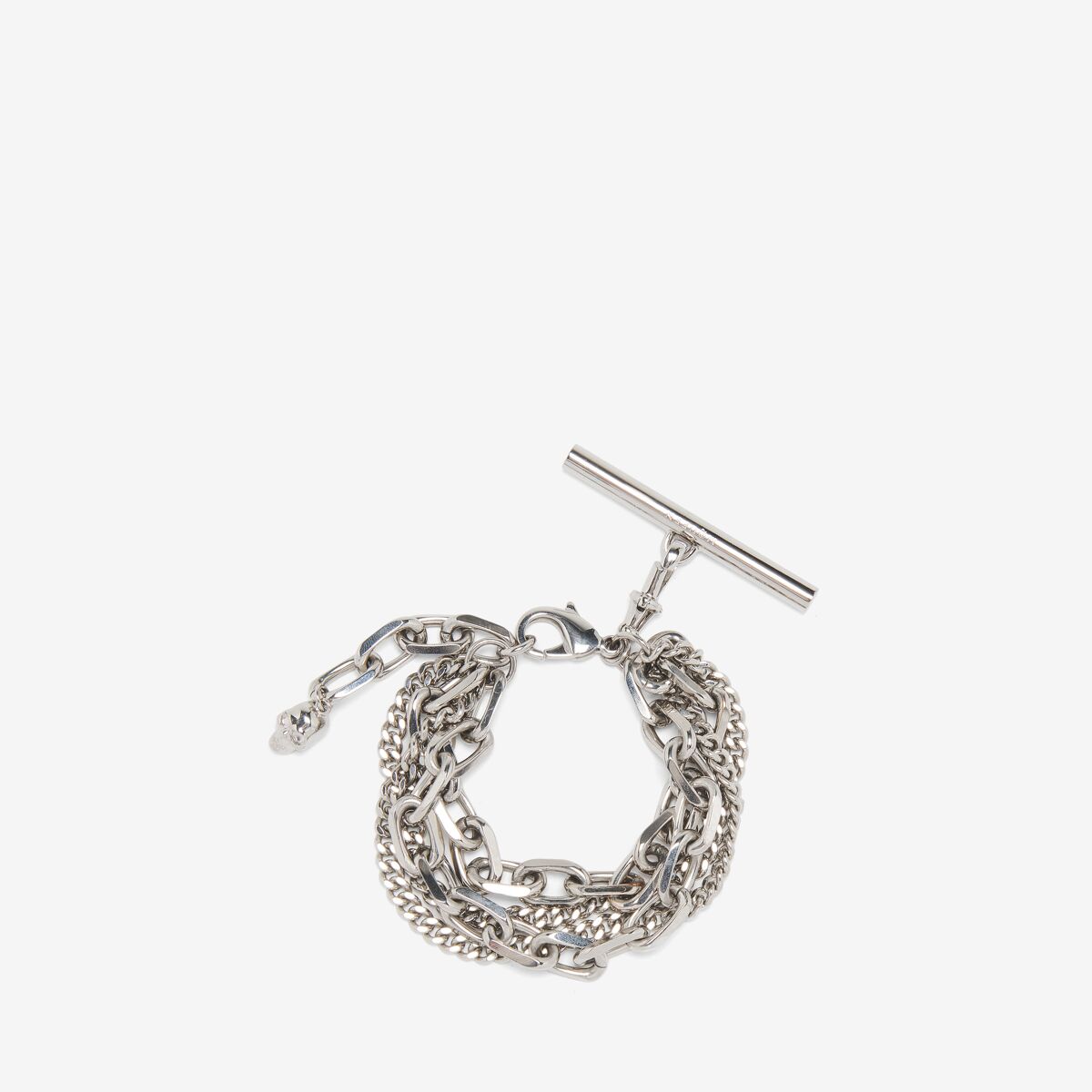 Alexander Mcqueen Sling Bracelet In Palladium