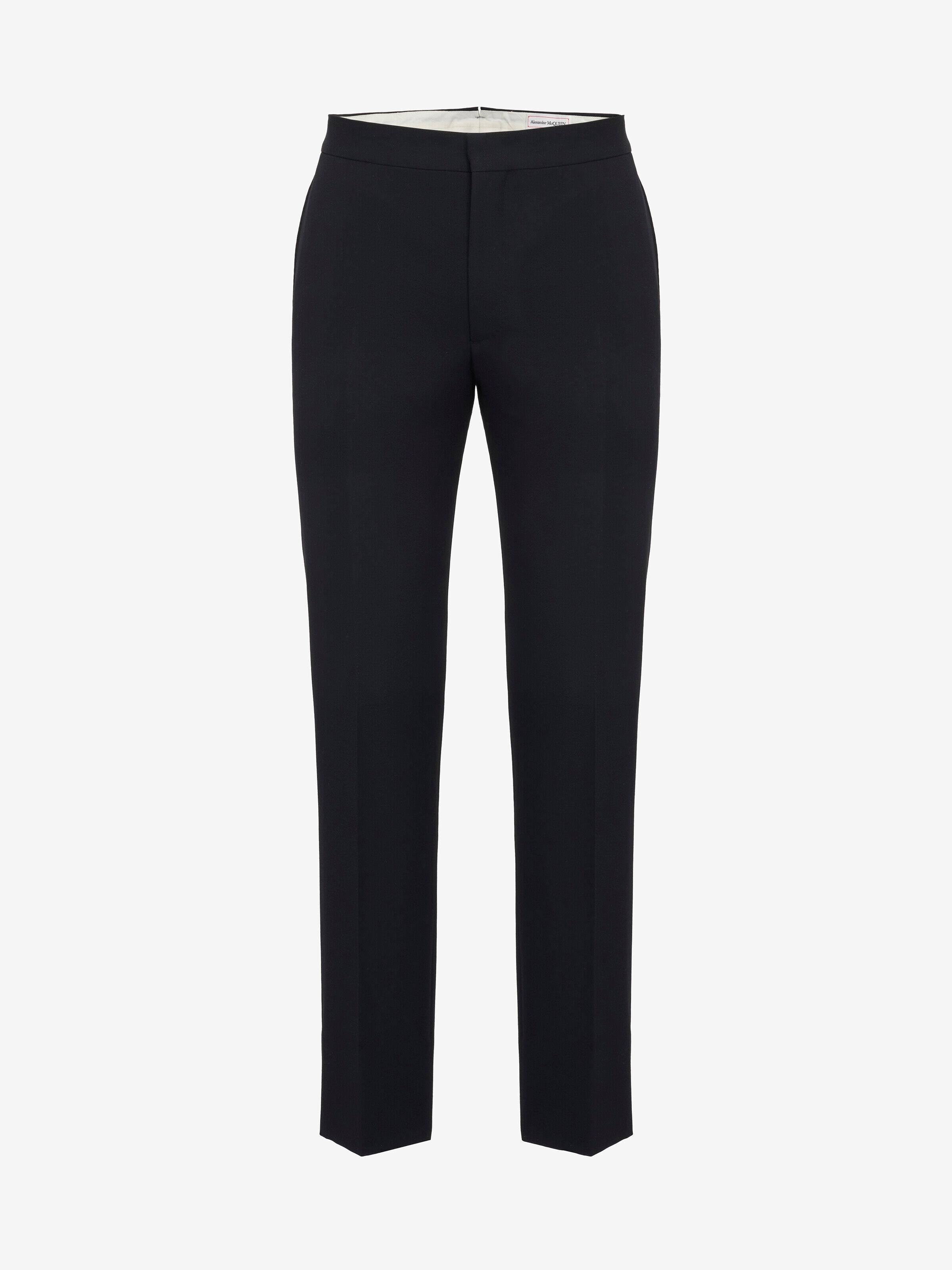 Alexander McQueen Men's Black Tailored Cigarette Trousers - 44 (Wool)