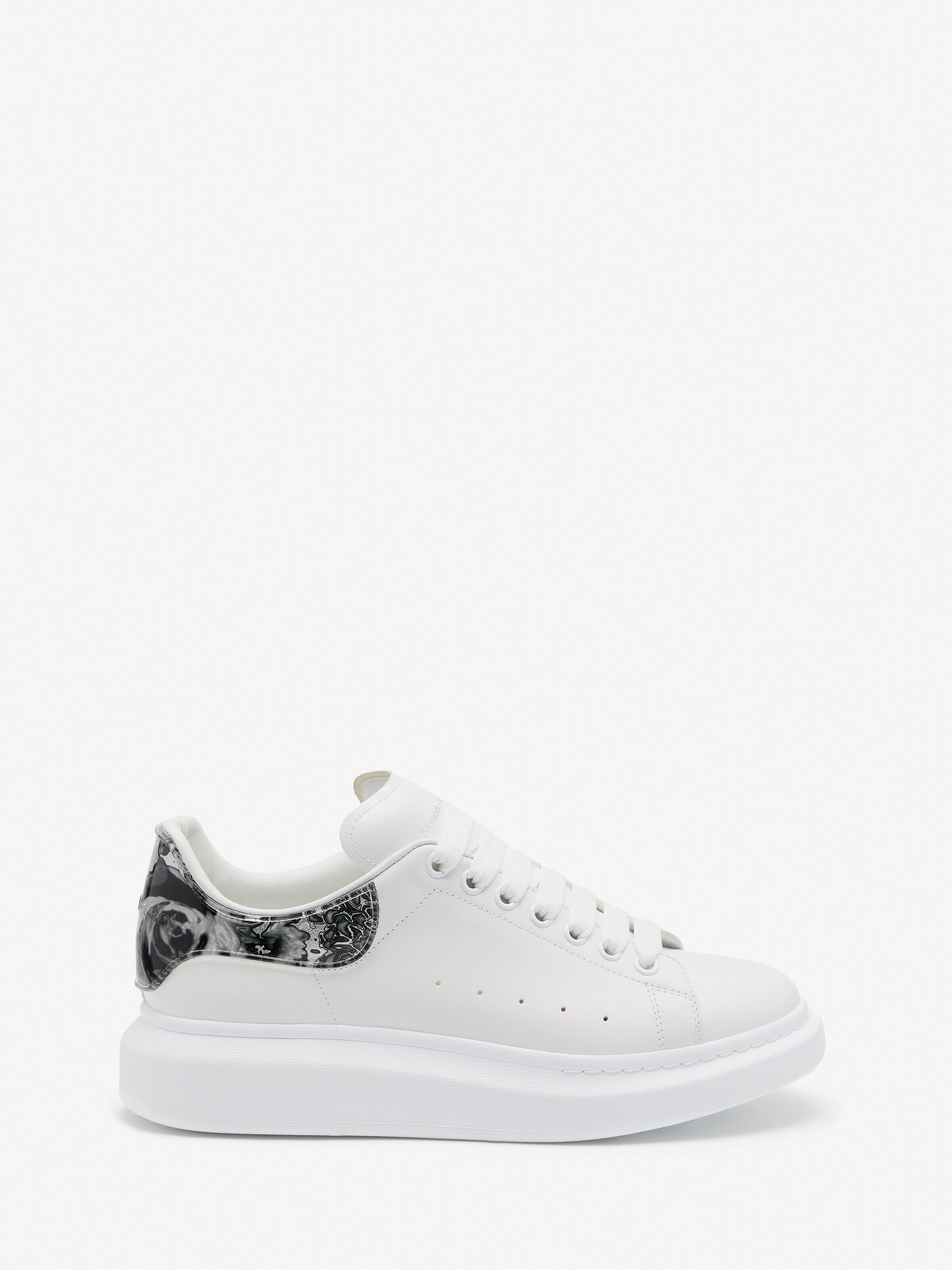 Alexander McQueen Men's White Oversized Sneaker - 43 (Calfskin)