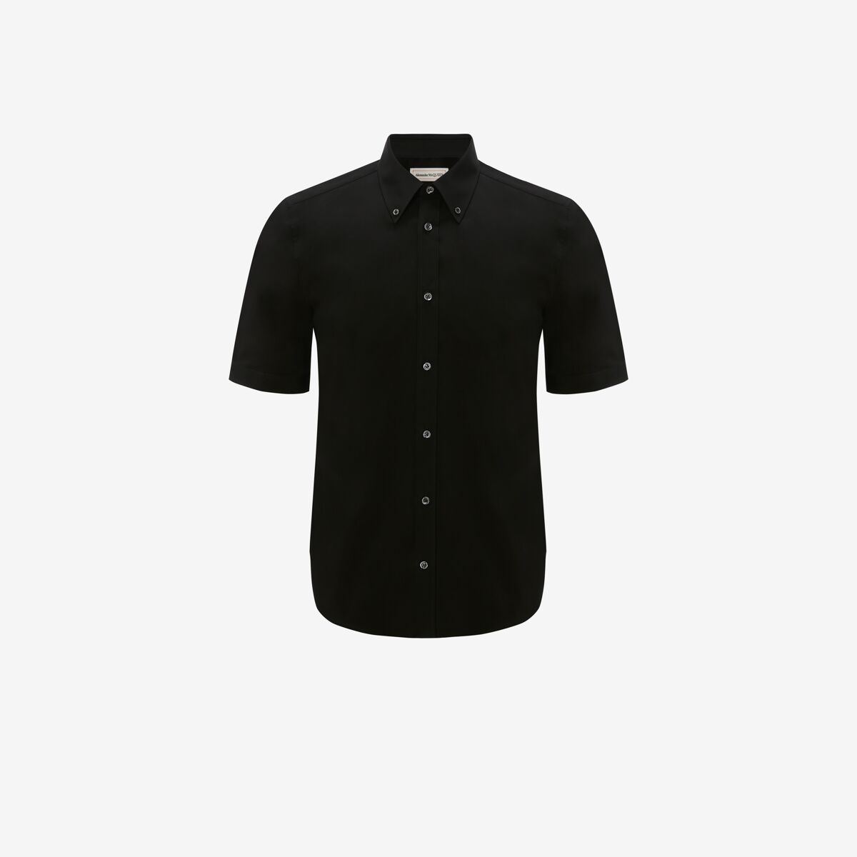 Shop Alexander Mcqueen Cotton Poplin Shirt In Black