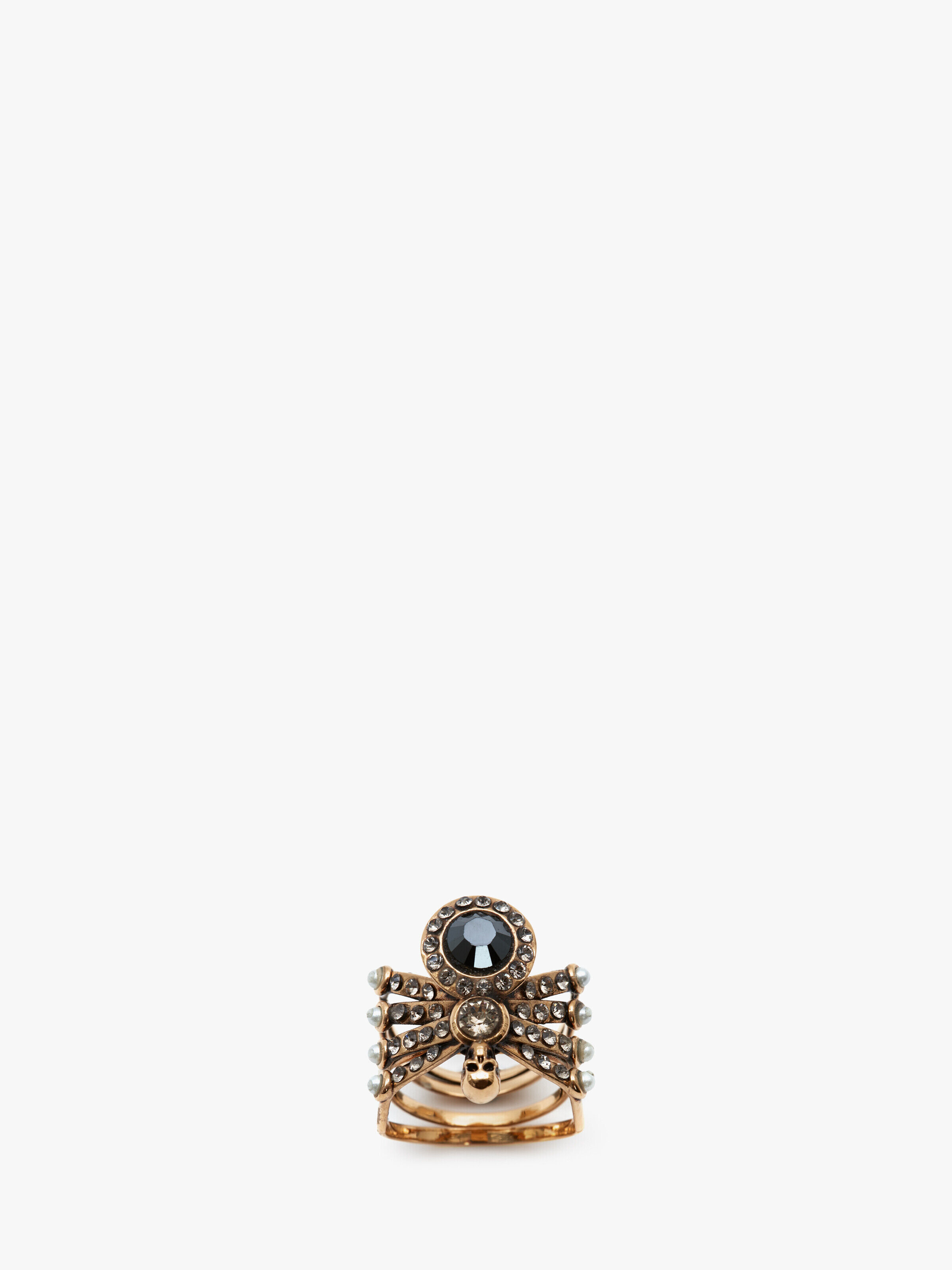 Alexander McQueen Women's Gold Spider Ring - L½ (Brass)