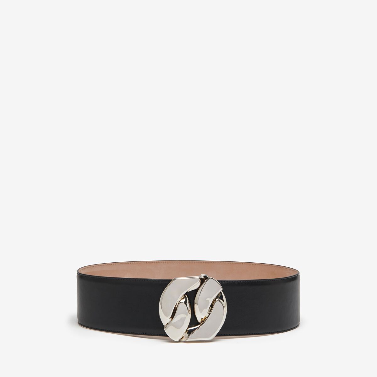 Shop Alexander Mcqueen Chain Link Waist Belt In Black